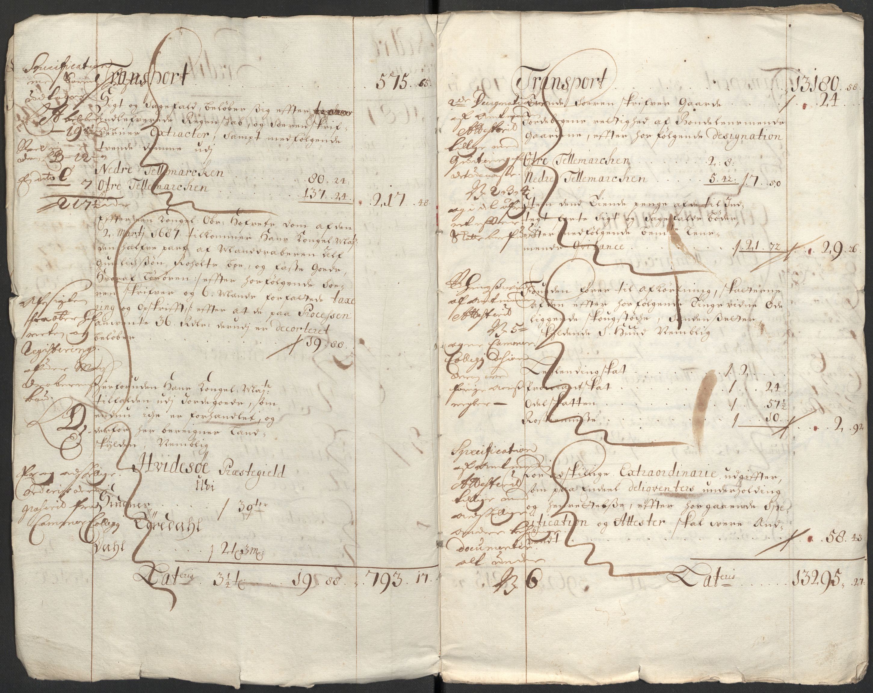 Rentekammeret inntil 1814, Reviderte regnskaper, Fogderegnskap, RA/EA-4092/R35/L2086: Fogderegnskap Øvre og Nedre Telemark, 1687-1689, p. 5