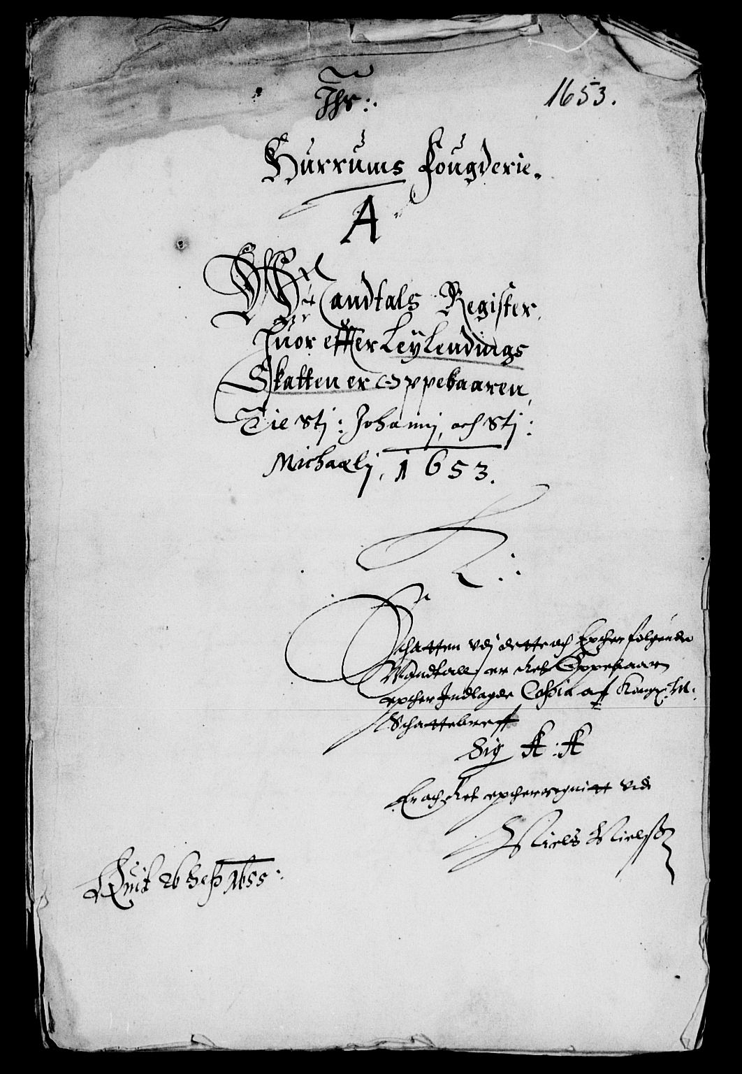 Rentekammeret inntil 1814, Reviderte regnskaper, Lensregnskaper, AV/RA-EA-5023/R/Rb/Rba/L0216: Akershus len, 1653-1654