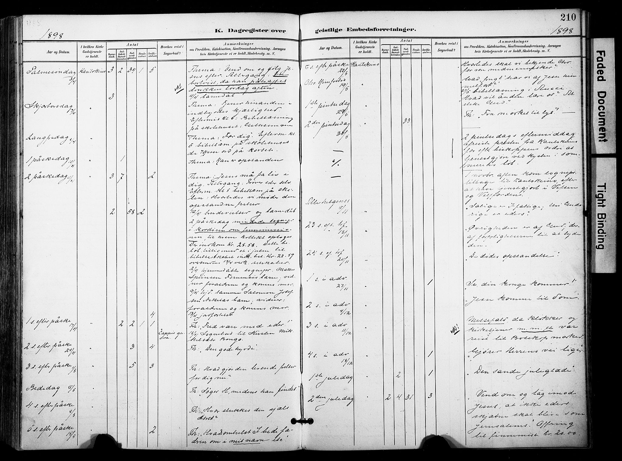 Kautokeino sokneprestembete, AV/SATØ-S-1340/H/Ha/L0005.kirke: Parish register (official) no. 5, 1896-1916, p. 210