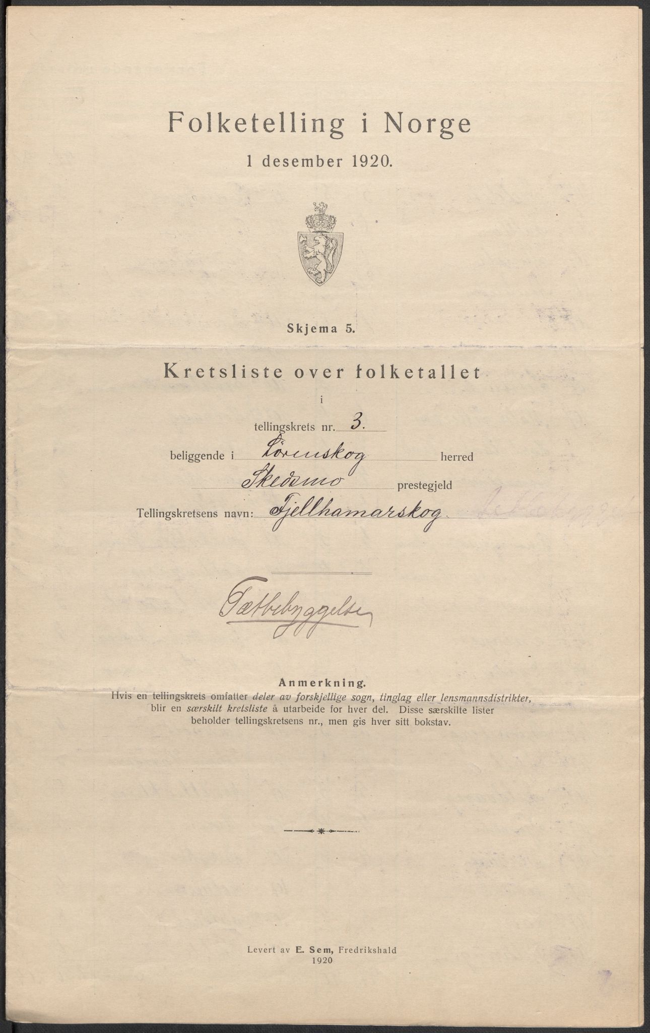 SAO, 1920 census for Lørenskog, 1920, p. 11