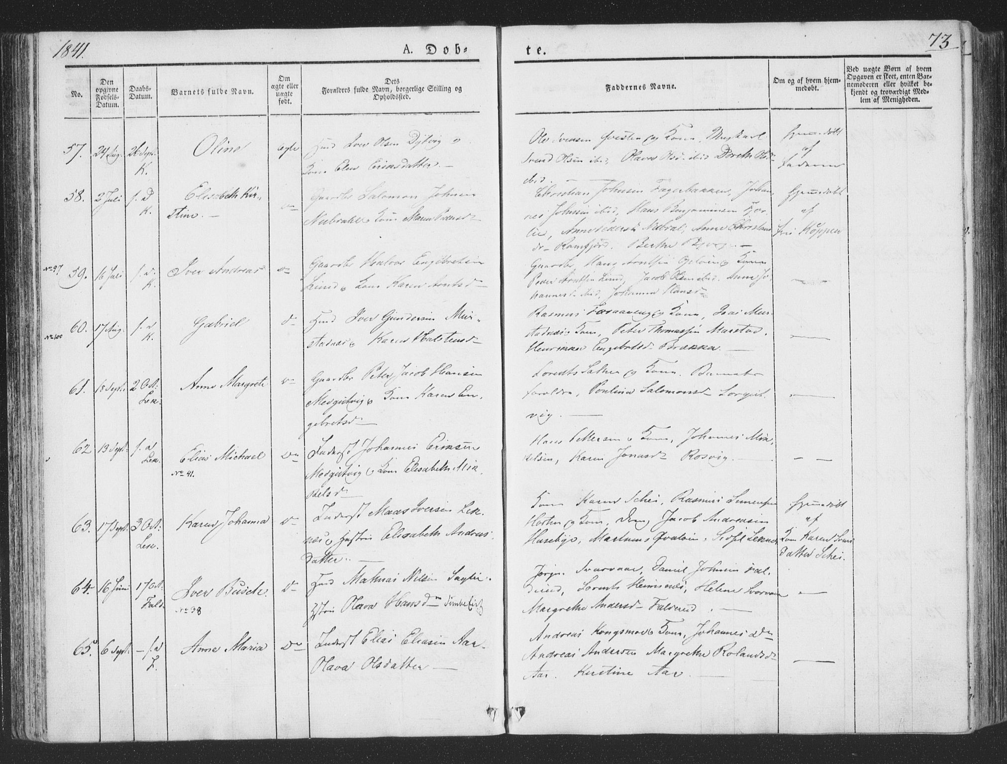 Ministerialprotokoller, klokkerbøker og fødselsregistre - Nord-Trøndelag, AV/SAT-A-1458/780/L0639: Parish register (official) no. 780A04, 1830-1844, p. 73