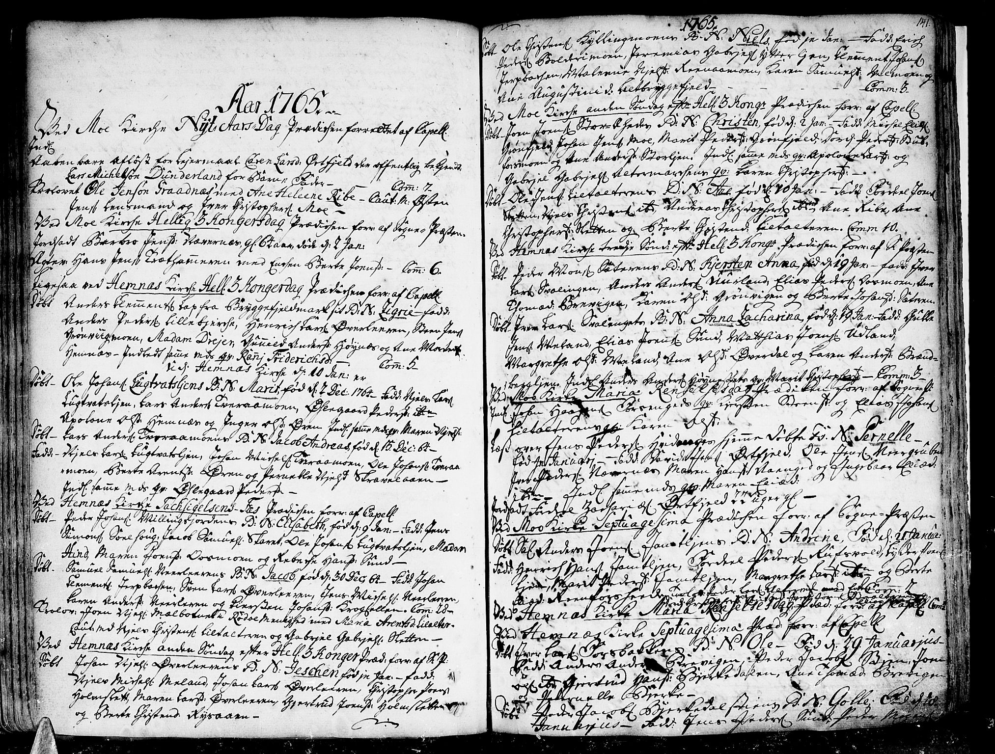 Ministerialprotokoller, klokkerbøker og fødselsregistre - Nordland, SAT/A-1459/825/L0348: Parish register (official) no. 825A04, 1752-1788, p. 141