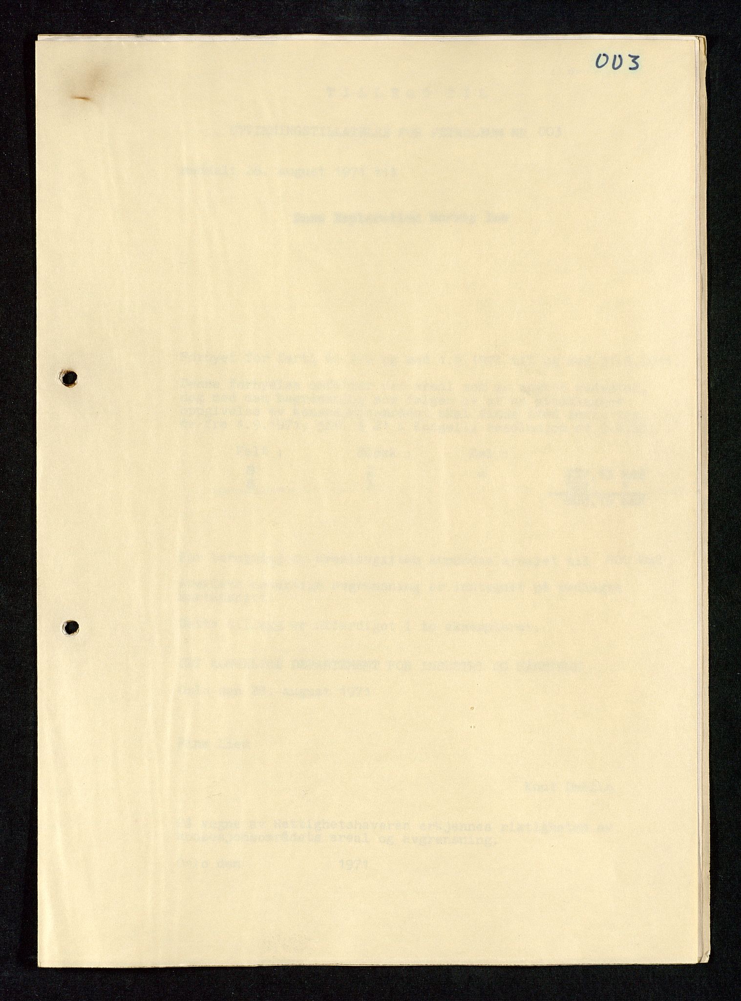 Industridepartementet, Oljekontoret, AV/SAST-A-101348/Da/L0004: Arkivnøkkel 711 - 712 Utvinningstillatelser, 1970-1971, p. 55