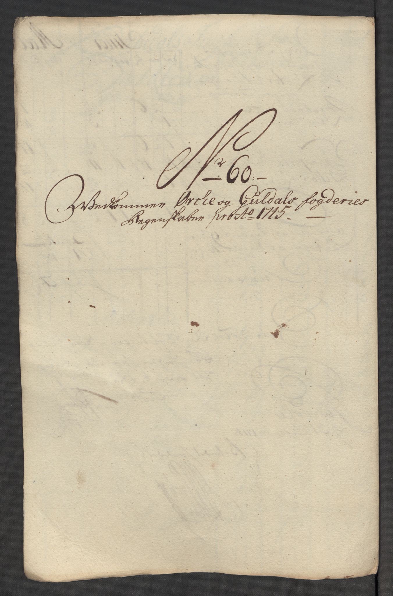 Rentekammeret inntil 1814, Reviderte regnskaper, Fogderegnskap, RA/EA-4092/R60/L3966: Fogderegnskap Orkdal og Gauldal, 1715, p. 453