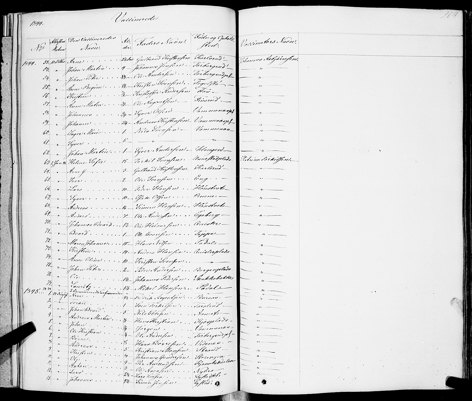 Skiptvet prestekontor Kirkebøker, AV/SAO-A-20009/F/Fa/L0006: Parish register (official) no. 6, 1839-1860, p. 264