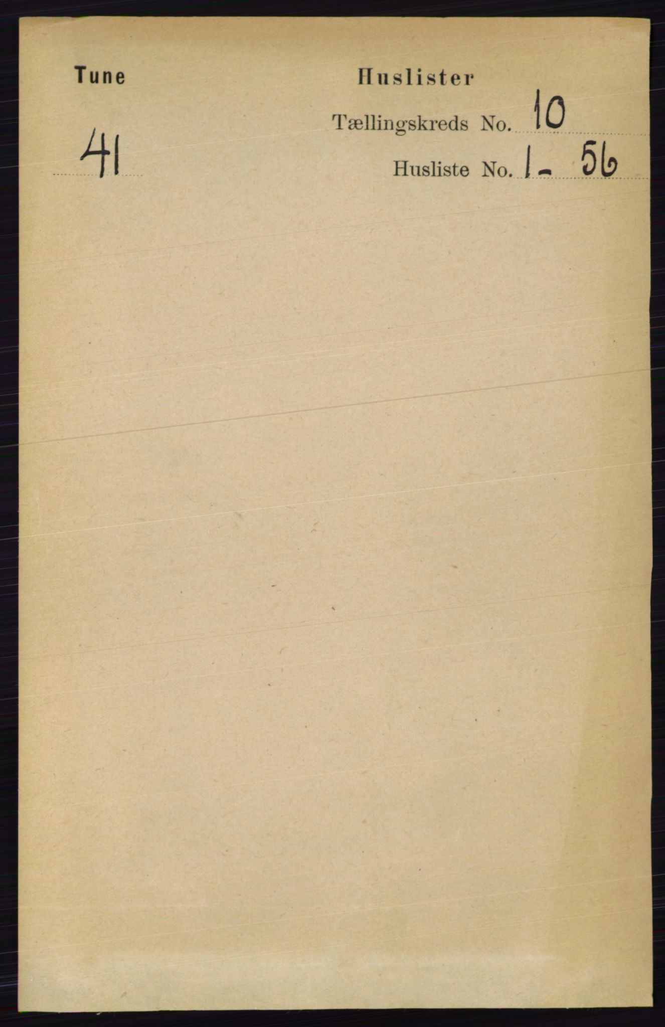 RA, 1891 census for 0130 Tune, 1891, p. 6504