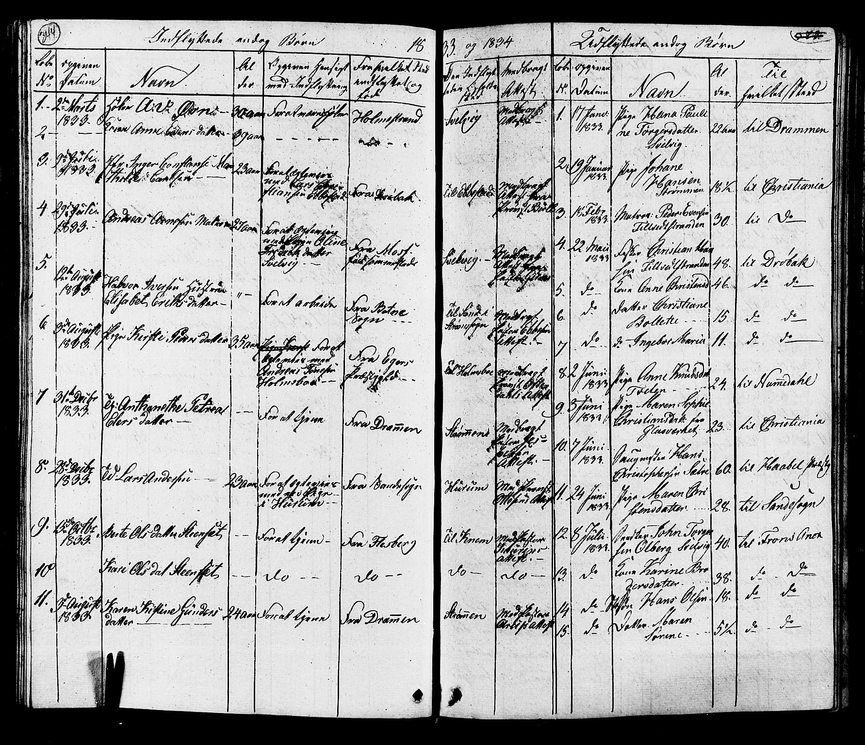 Hurum kirkebøker, SAKO/A-229/G/Ga/L0002: Parish register (copy) no. I 2, 1827-1857, p. 344