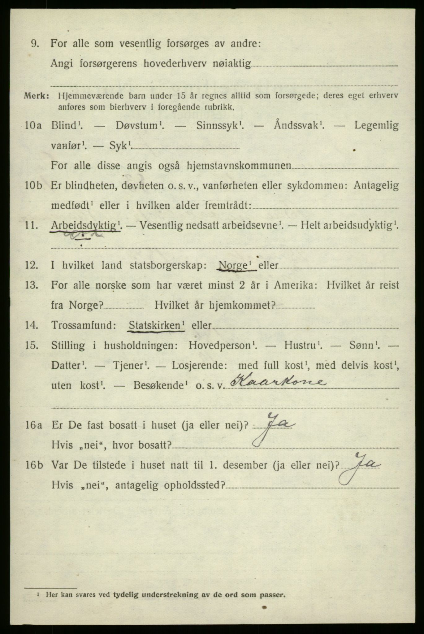 SAB, 1920 census for Innvik, 1920, p. 4100