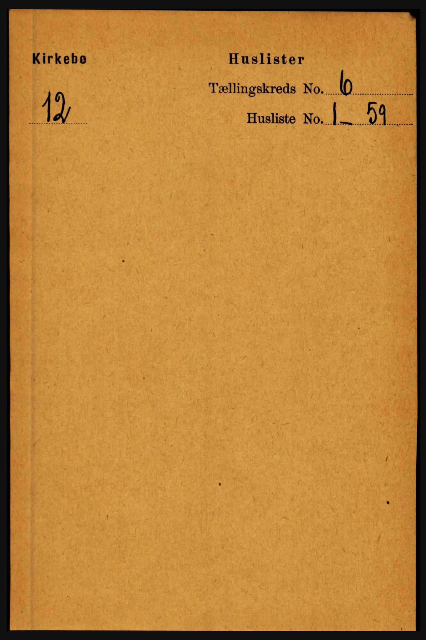 RA, 1891 census for 1416 Kyrkjebø, 1891, p. 1313