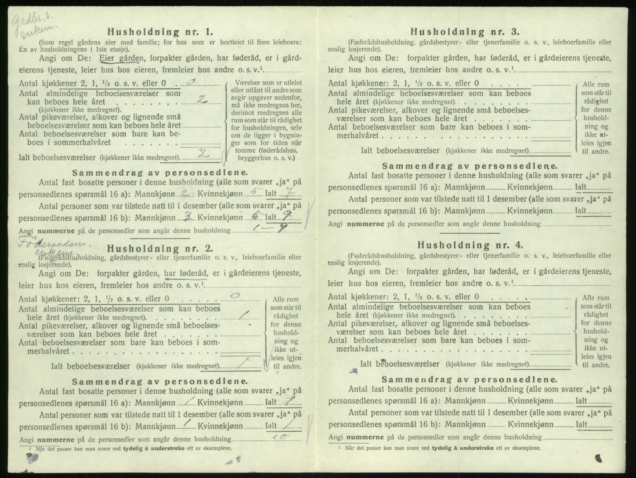 SAB, 1920 census for Lavik, 1920, p. 131