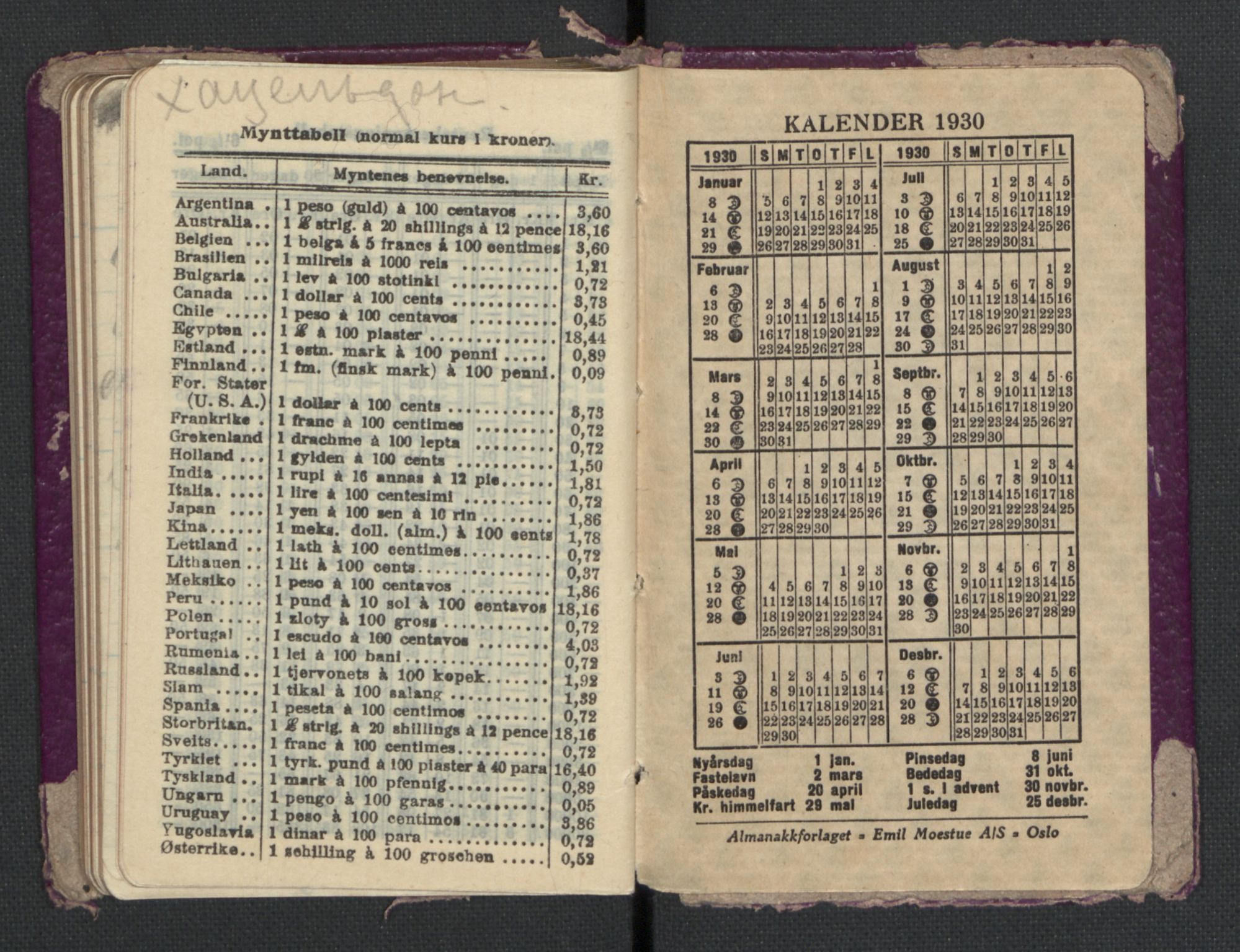 Quisling, Vidkun, AV/RA-PA-0750/H/L0001: 7. sanser (lommealmanakker) med Quislings egenhendige innførsler - 22 stk. i skinnmappe, 1922-1944, p. 513