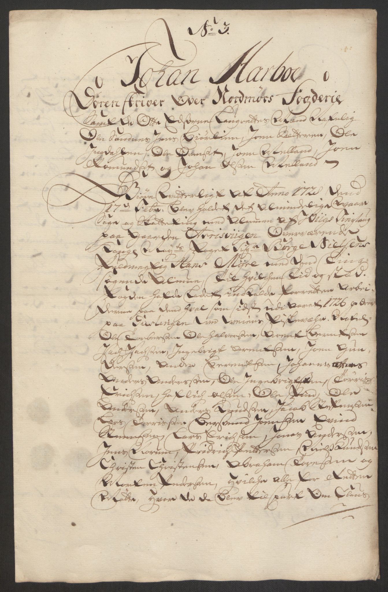 Rentekammeret inntil 1814, Reviderte regnskaper, Fogderegnskap, RA/EA-4092/R56/L3759: Fogderegnskap Nordmøre, 1726, p. 342
