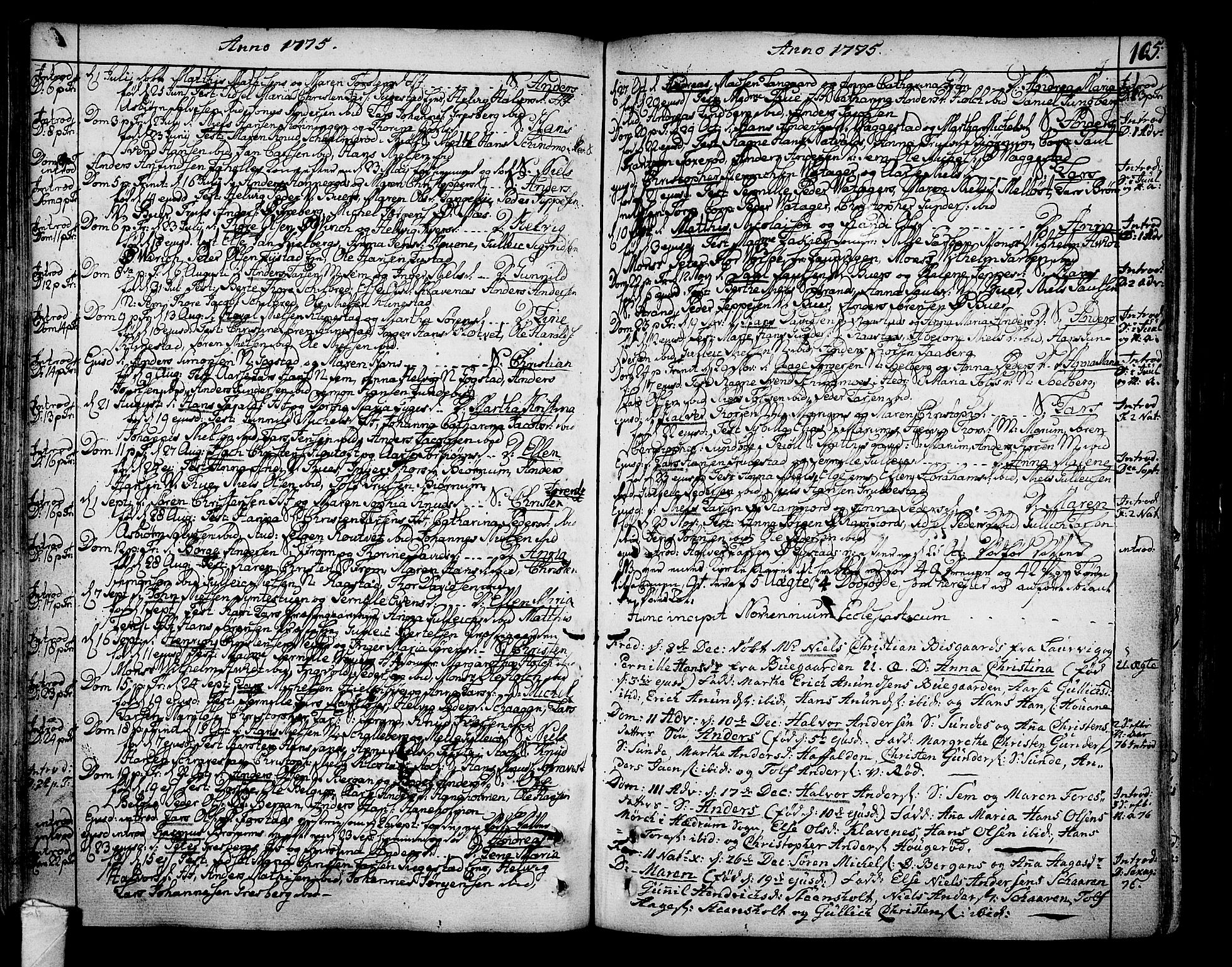 Sandar kirkebøker, SAKO/A-243/F/Fa/L0002: Parish register (official) no. 2, 1733-1788, p. 115