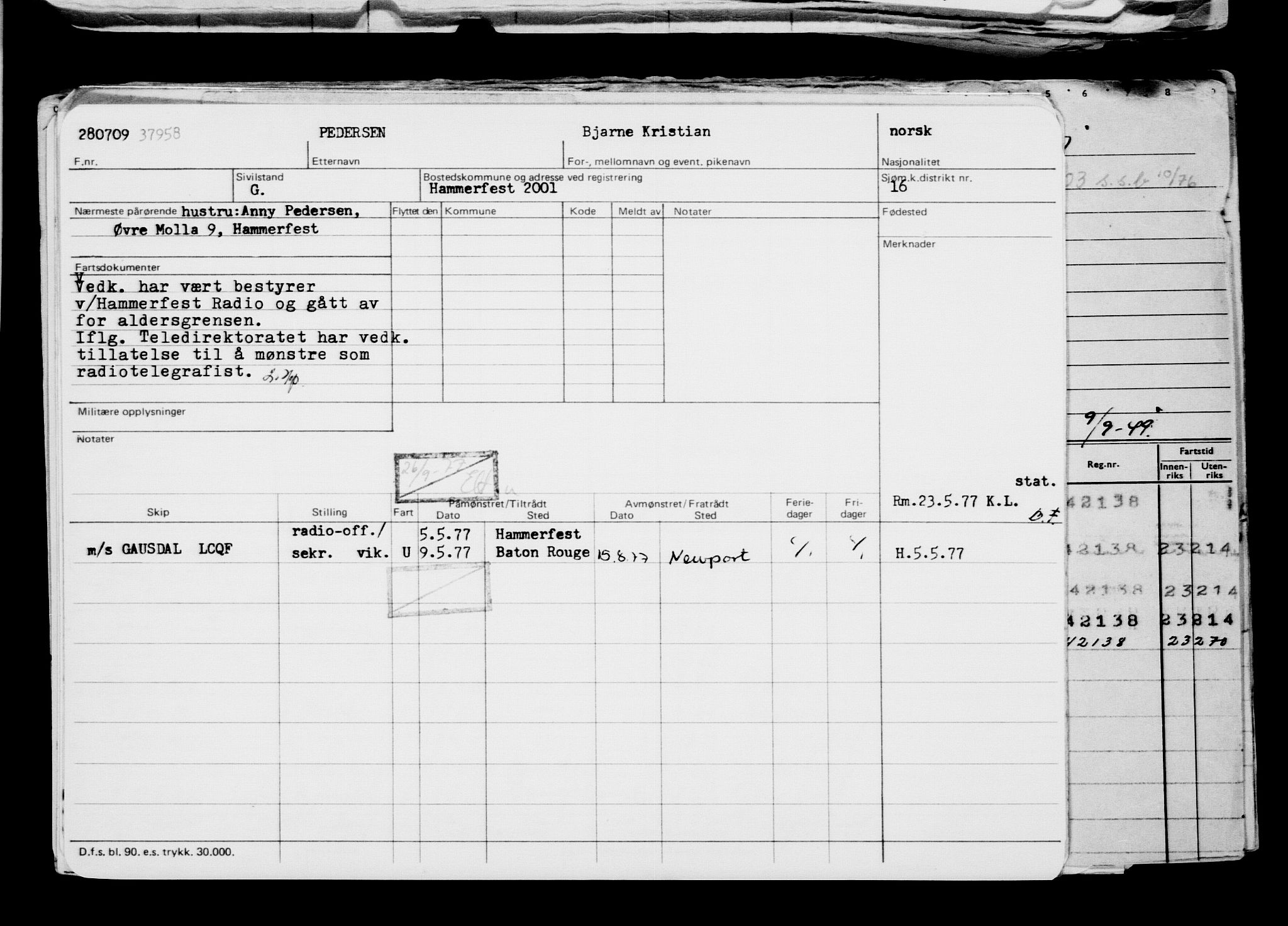 Direktoratet for sjømenn, AV/RA-S-3545/G/Gb/L0084: Hovedkort, 1909, p. 496