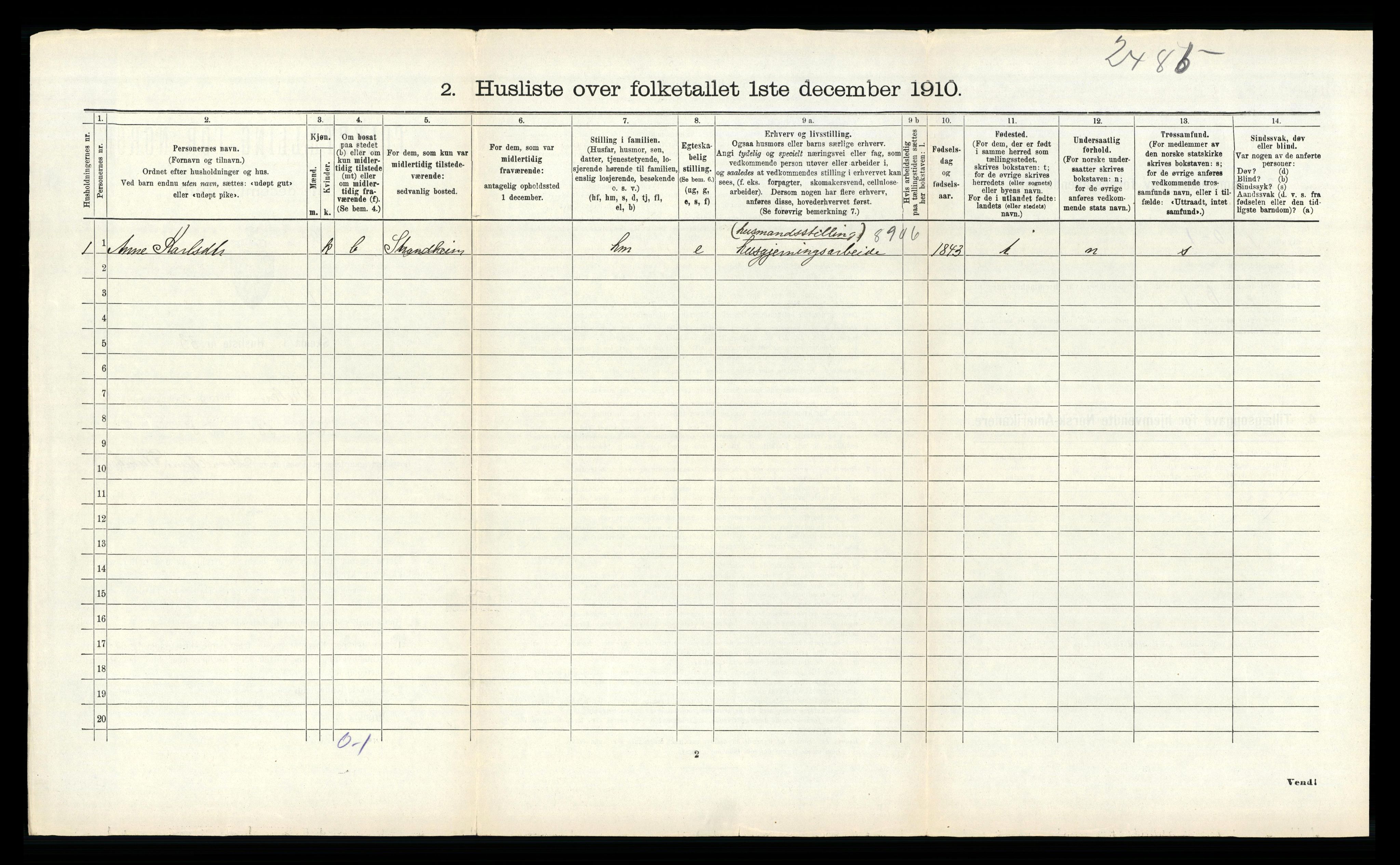 RA, 1910 census for Solund, 1910, p. 544