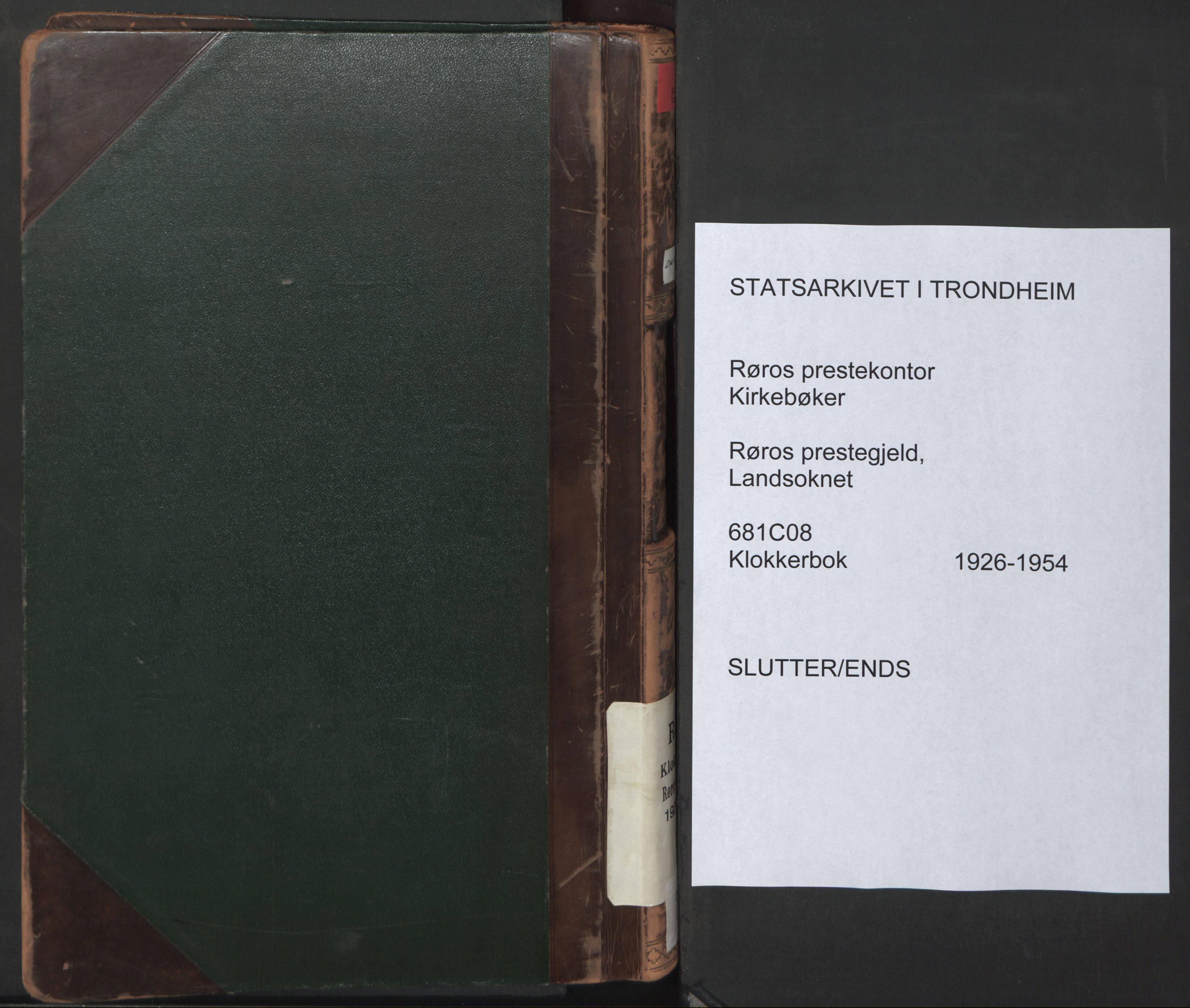 Ministerialprotokoller, klokkerbøker og fødselsregistre - Sør-Trøndelag, AV/SAT-A-1456/681/L0944: Parish register (copy) no. 681C08, 1926-1954