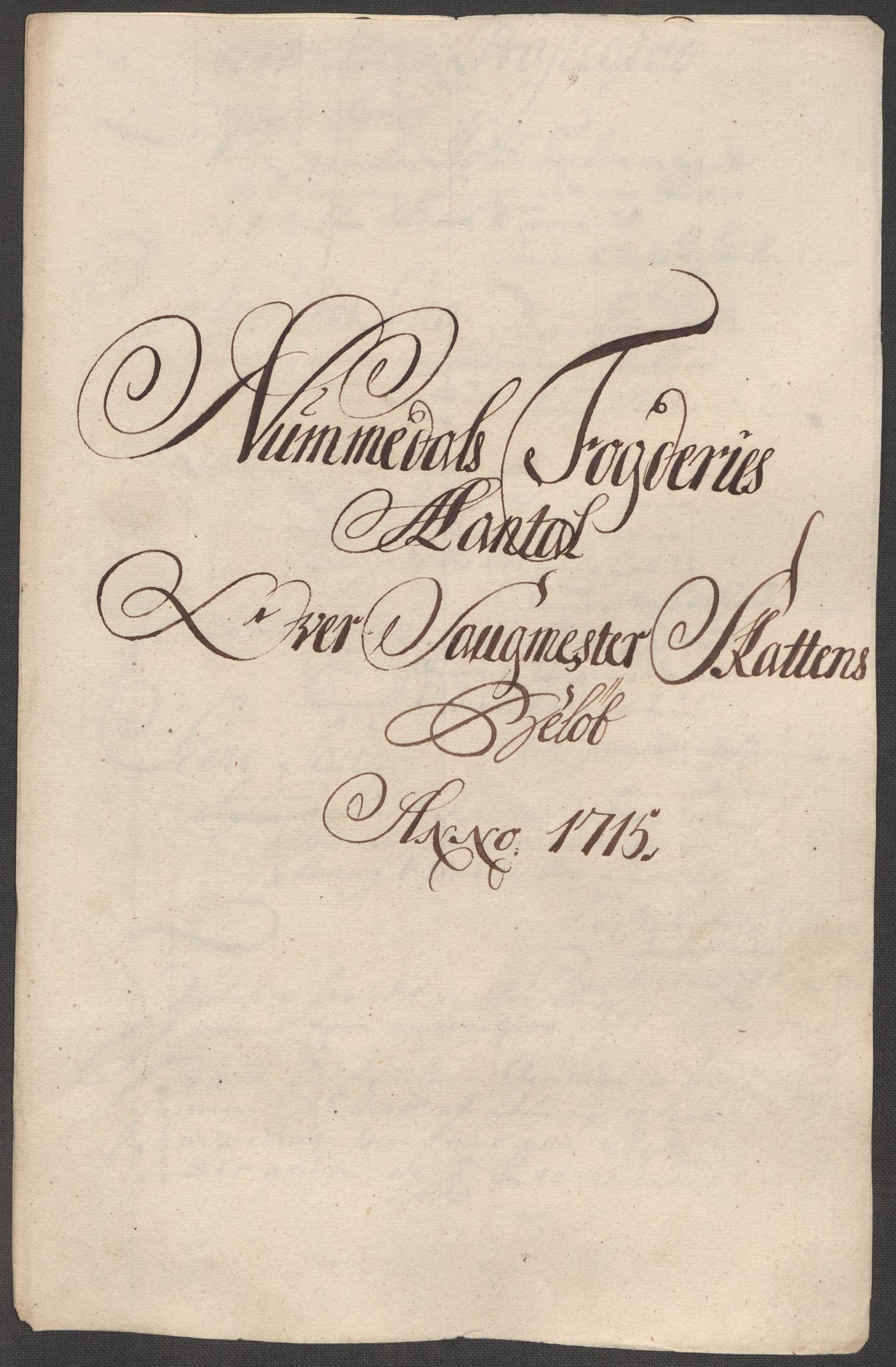 Rentekammeret inntil 1814, Reviderte regnskaper, Fogderegnskap, RA/EA-4092/R64/L4436: Fogderegnskap Namdal, 1715, p. 124