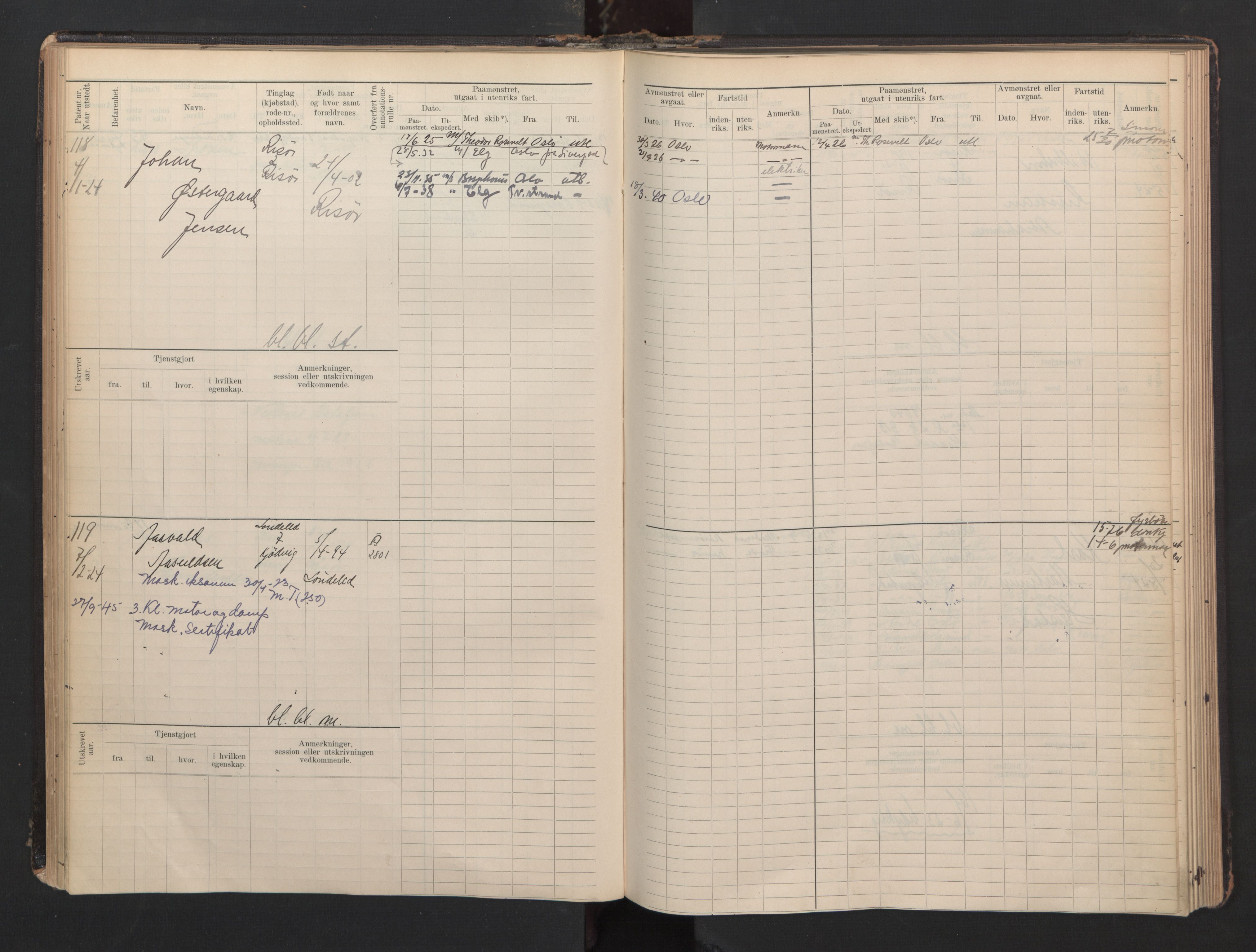 Risør mønstringskrets, AV/SAK-2031-0010/F/Fb/L0007: Hovedrulle B nr 1-265, Q-7, 1894-1948, p. 63