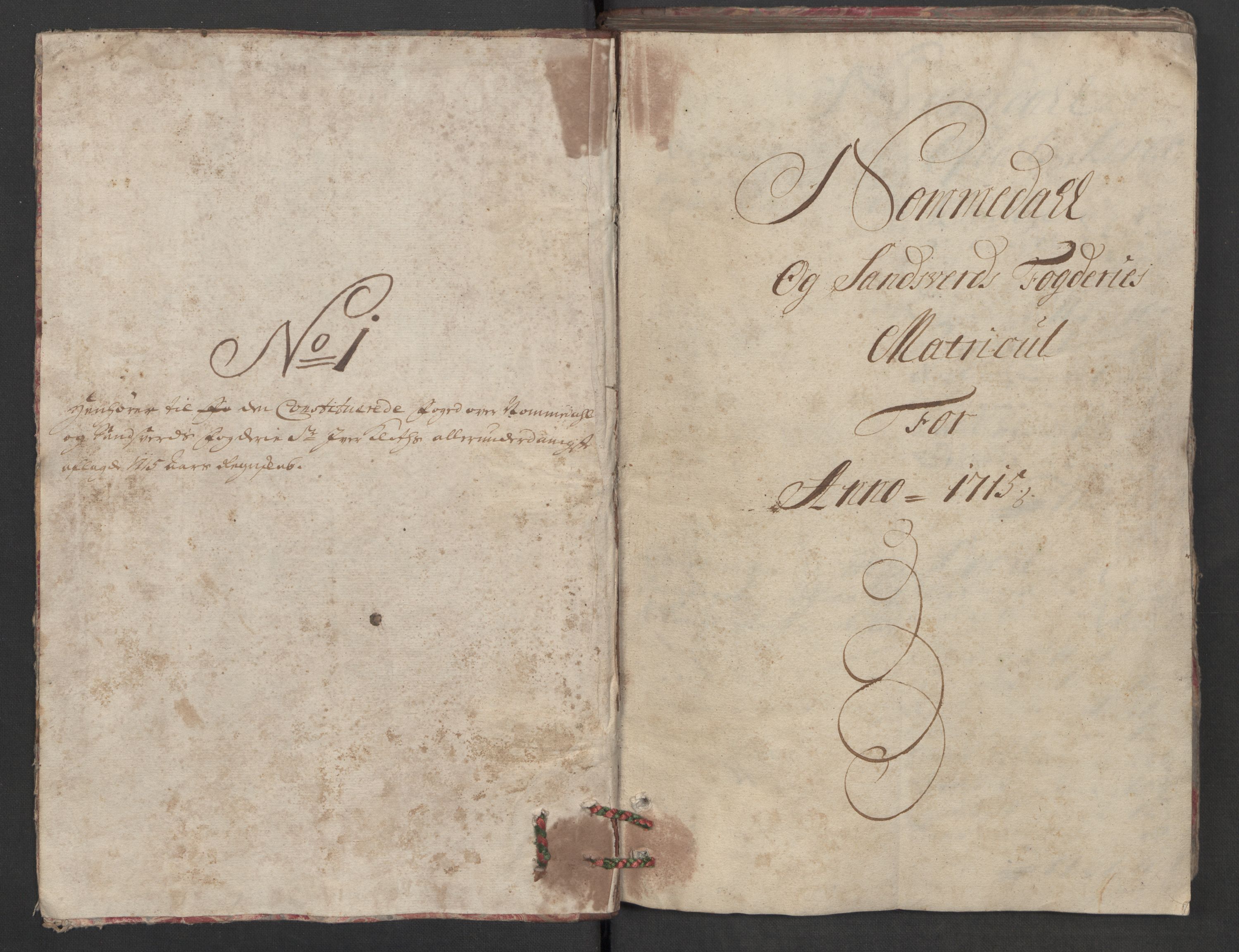 Rentekammeret inntil 1814, Reviderte regnskaper, Fogderegnskap, RA/EA-4092/R24/L1591: Fogderegnskap Numedal og Sandsvær, 1715, p. 22