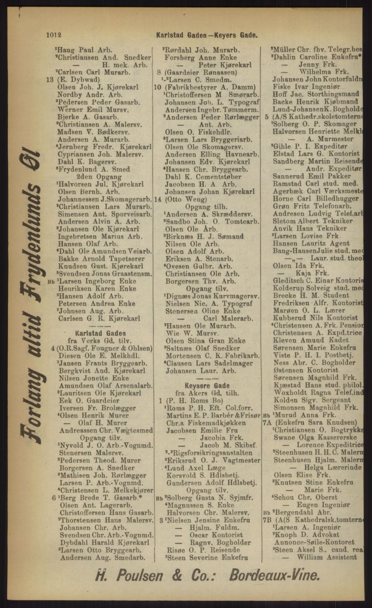 Kristiania/Oslo adressebok, PUBL/-, 1903, p. 1012