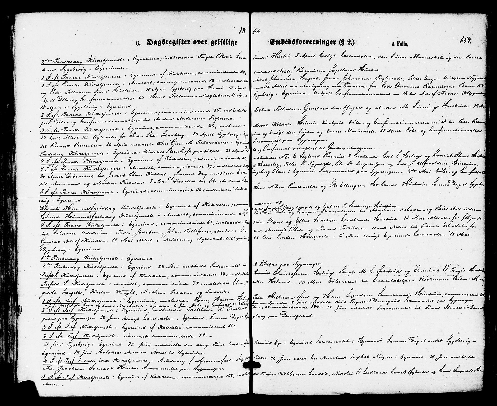 Eigersund sokneprestkontor, AV/SAST-A-101807/001/30/30BA/L0014: Parish register (official) no. A 13, 1866-1878, p. 654