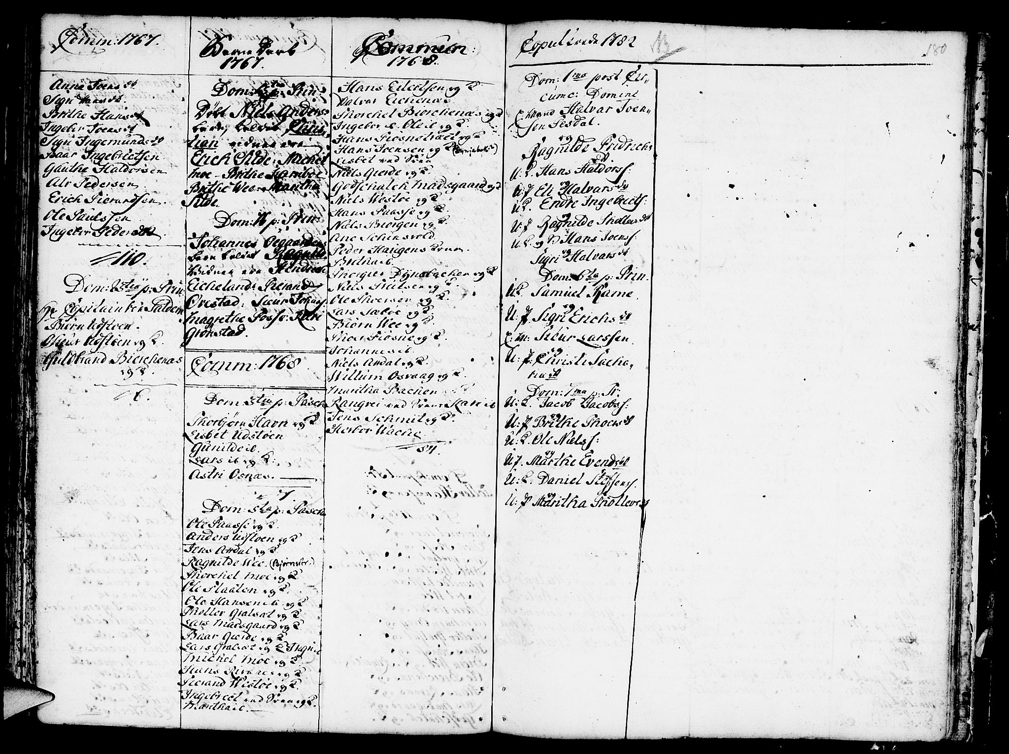 Etne sokneprestembete, SAB/A-75001/H/Haa: Parish register (official) no. A 3 /3, 1755-1782, p. 180