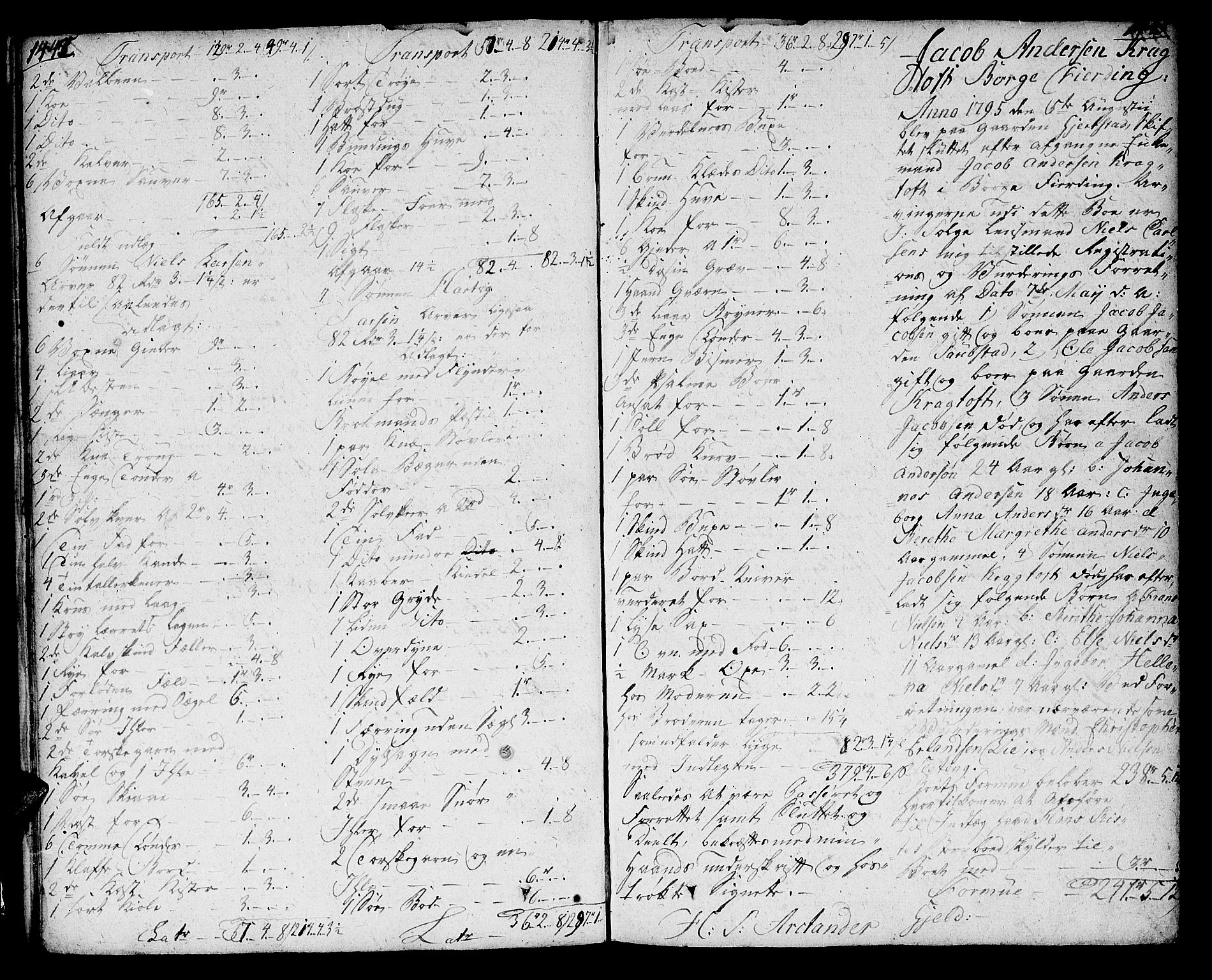 Vesterålen sorenskriveri, AV/SAT-A-4180/1/3/3A/L0008: Skifteprotokoll 3d, 1793-1799, p. 1442-1443