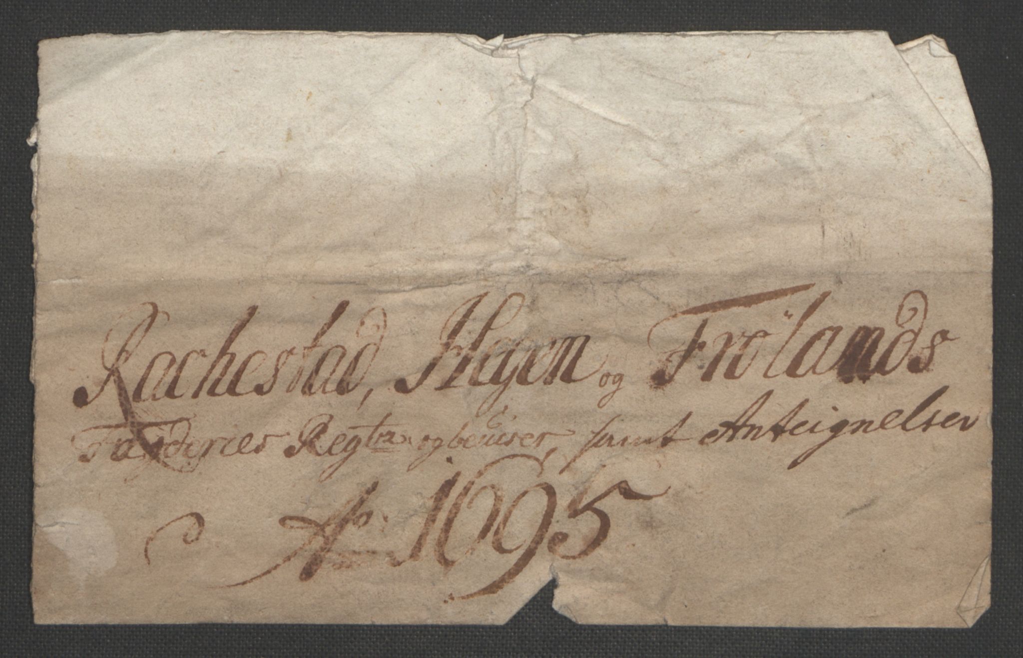 Rentekammeret inntil 1814, Reviderte regnskaper, Fogderegnskap, AV/RA-EA-4092/R07/L0285: Fogderegnskap Rakkestad, Heggen og Frøland, 1695, p. 4