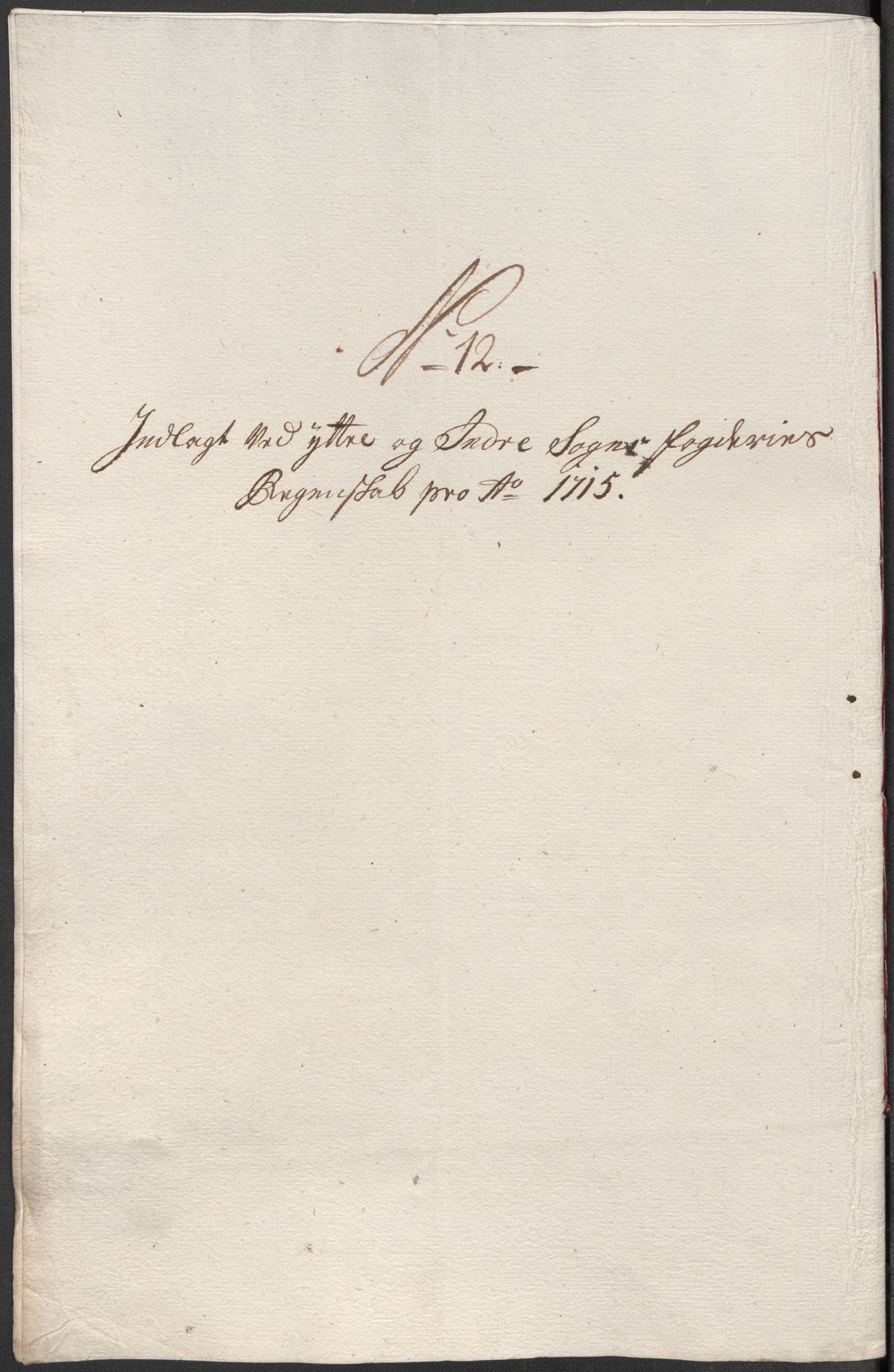 Rentekammeret inntil 1814, Reviderte regnskaper, Fogderegnskap, AV/RA-EA-4092/R52/L3320: Fogderegnskap Sogn, 1715-1716, p. 82