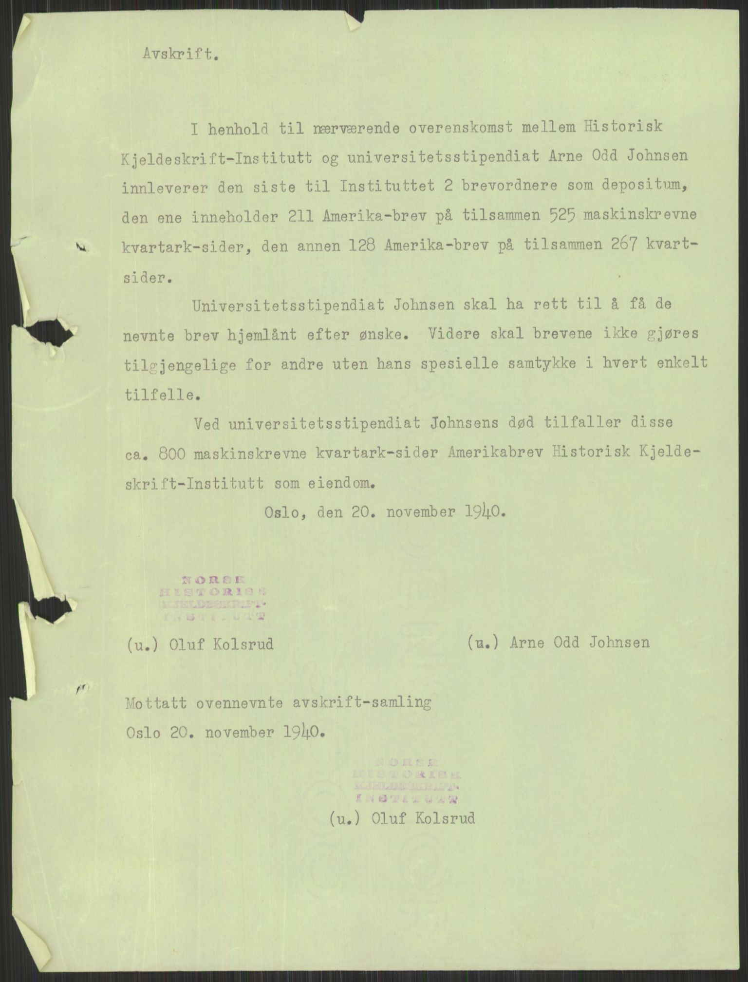Samlinger til kildeutgivelse, Amerikabrevene, RA/EA-4057/F/L0037: Arne Odd Johnsens amerikabrevsamling I, 1855-1900, p. 3
