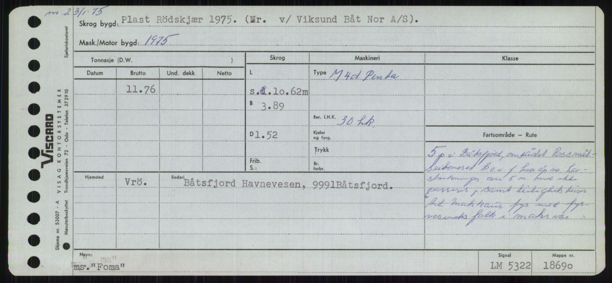 Sjøfartsdirektoratet med forløpere, Skipsmålingen, RA/S-1627/H/Ha/L0002/0001: Fartøy, Eik-Hill / Fartøy, Eik-F, p. 671