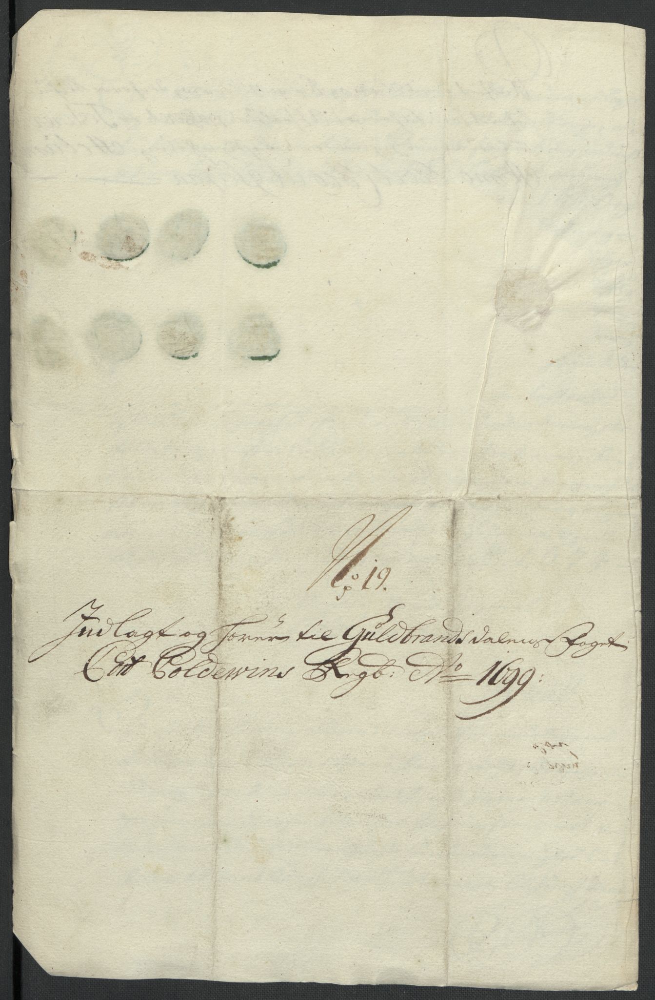 Rentekammeret inntil 1814, Reviderte regnskaper, Fogderegnskap, AV/RA-EA-4092/R17/L1172: Fogderegnskap Gudbrandsdal, 1699, p. 245