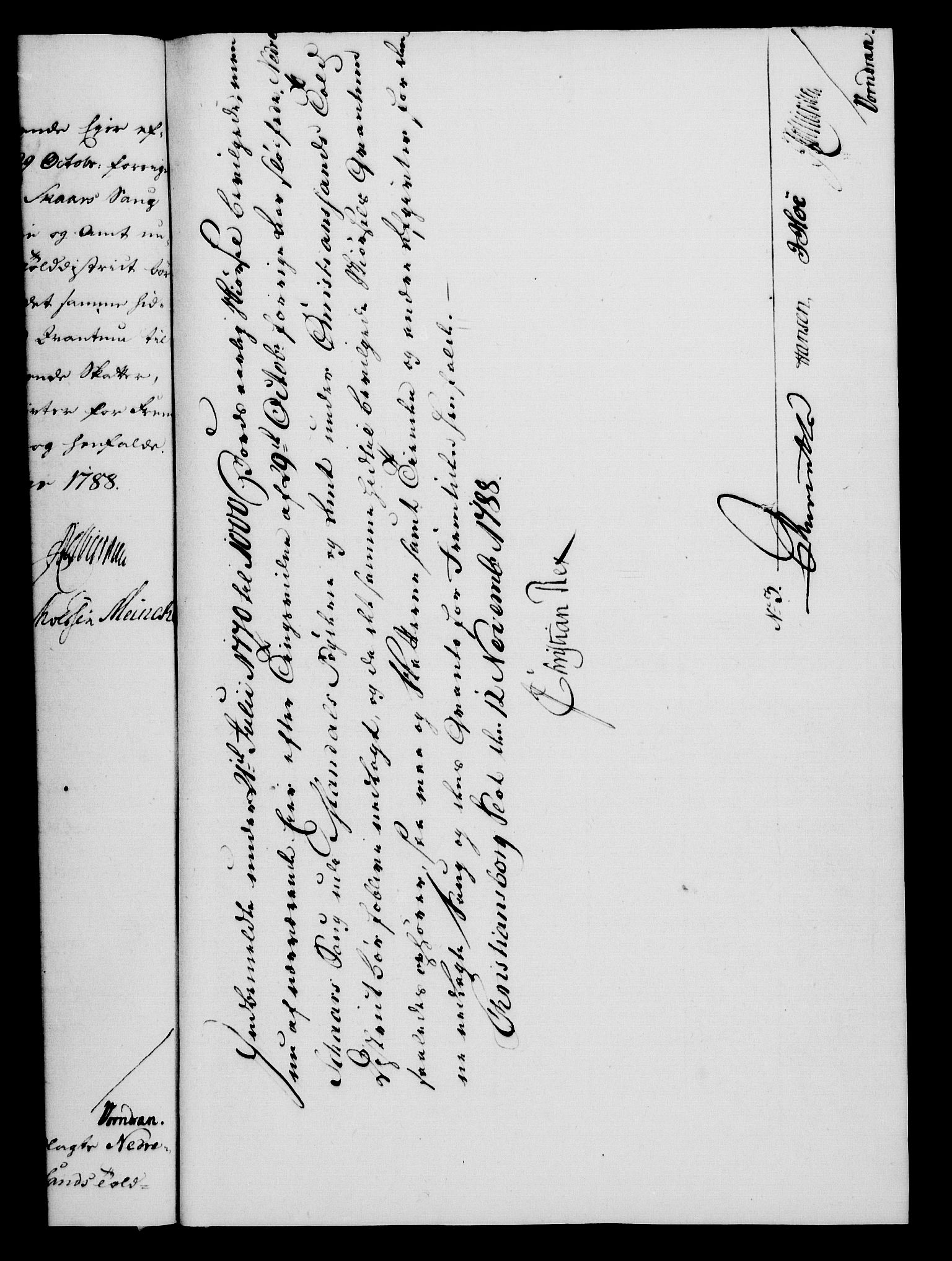 Rentekammeret, Kammerkanselliet, RA/EA-3111/G/Gf/Gfa/L0070: Norsk relasjons- og resolusjonsprotokoll (merket RK 52.70), 1788, p. 566