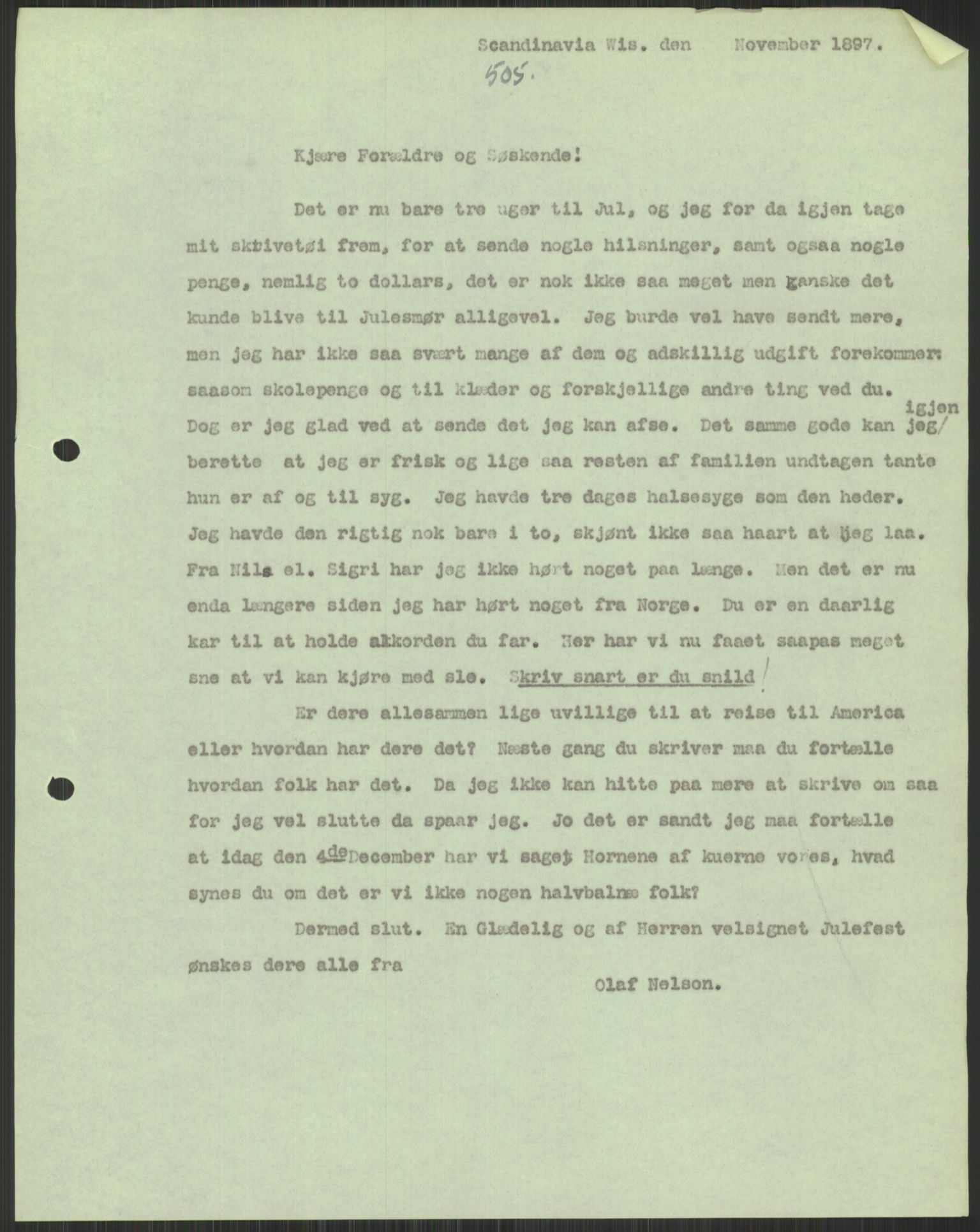 Samlinger til kildeutgivelse, Amerikabrevene, AV/RA-EA-4057/F/L0037: Arne Odd Johnsens amerikabrevsamling I, 1855-1900, p. 1127