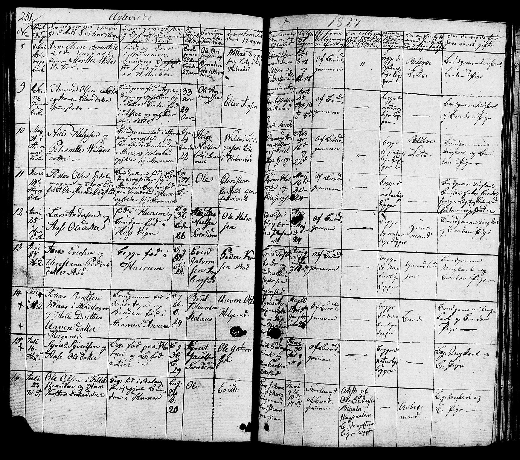 Hurum kirkebøker, SAKO/A-229/G/Ga/L0002: Parish register (copy) no. I 2, 1827-1857, p. 251