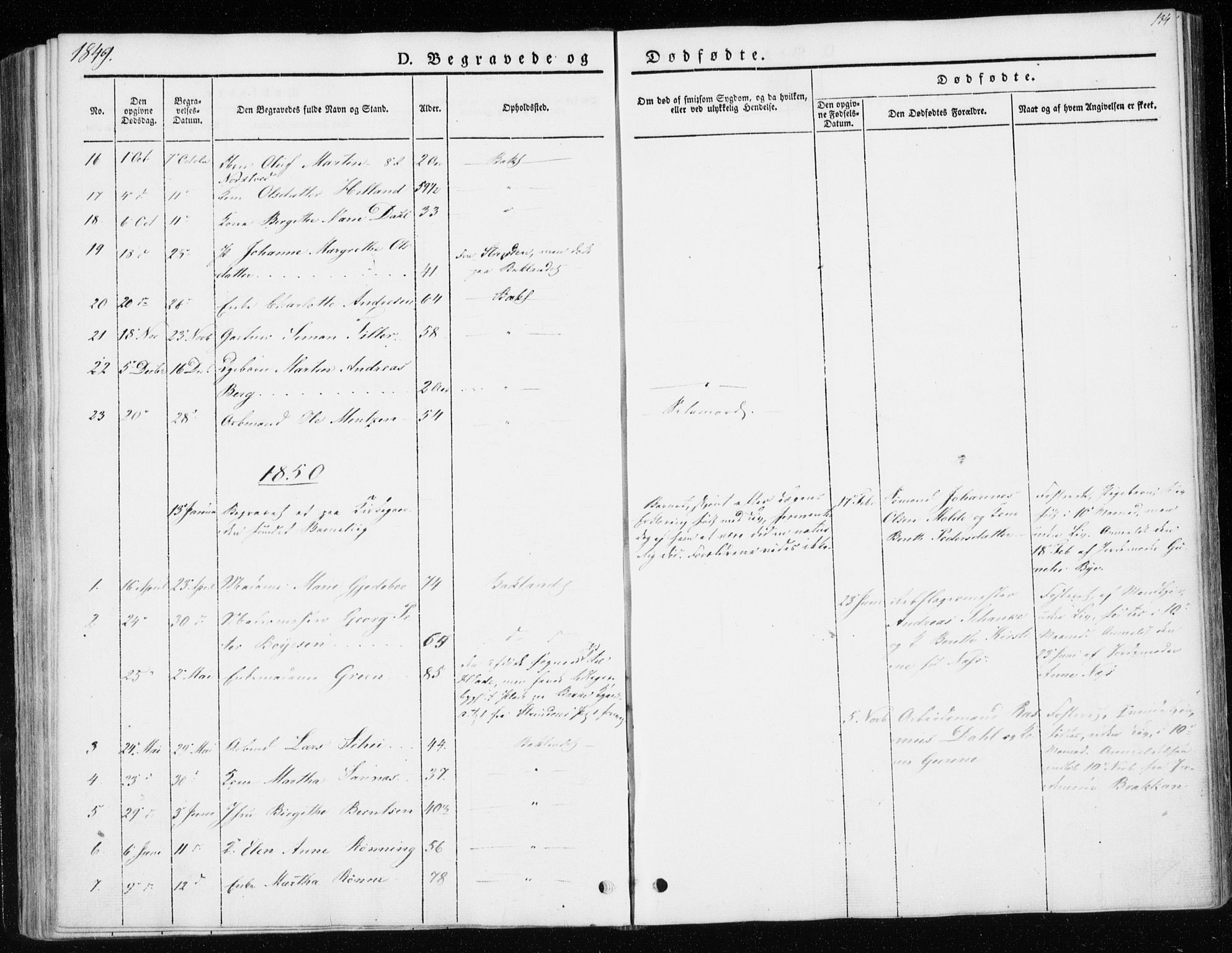 Ministerialprotokoller, klokkerbøker og fødselsregistre - Sør-Trøndelag, SAT/A-1456/604/L0183: Parish register (official) no. 604A04, 1841-1850, p. 134