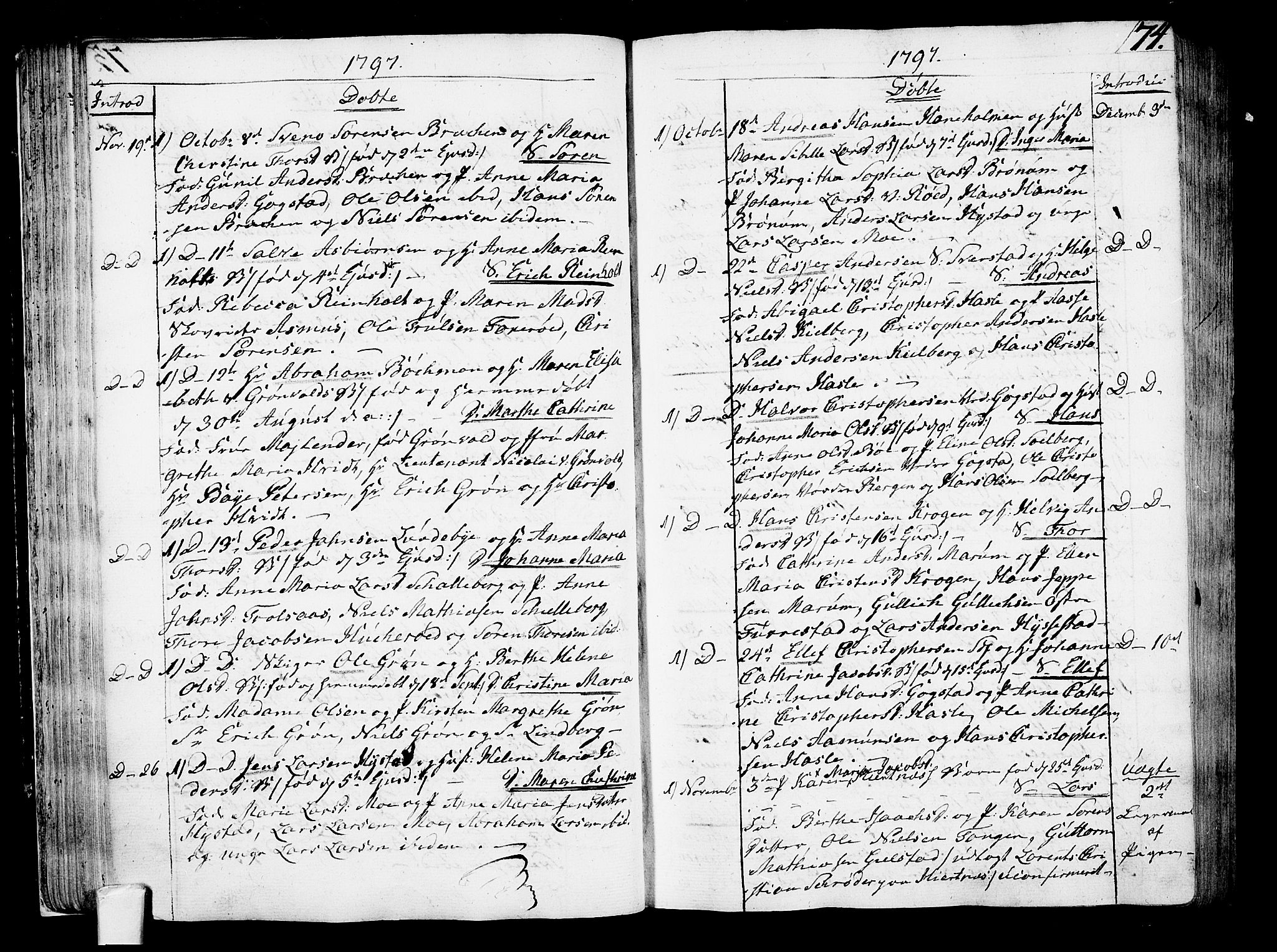 Sandar kirkebøker, AV/SAKO-A-243/F/Fa/L0003: Parish register (official) no. 3, 1789-1814, p. 74