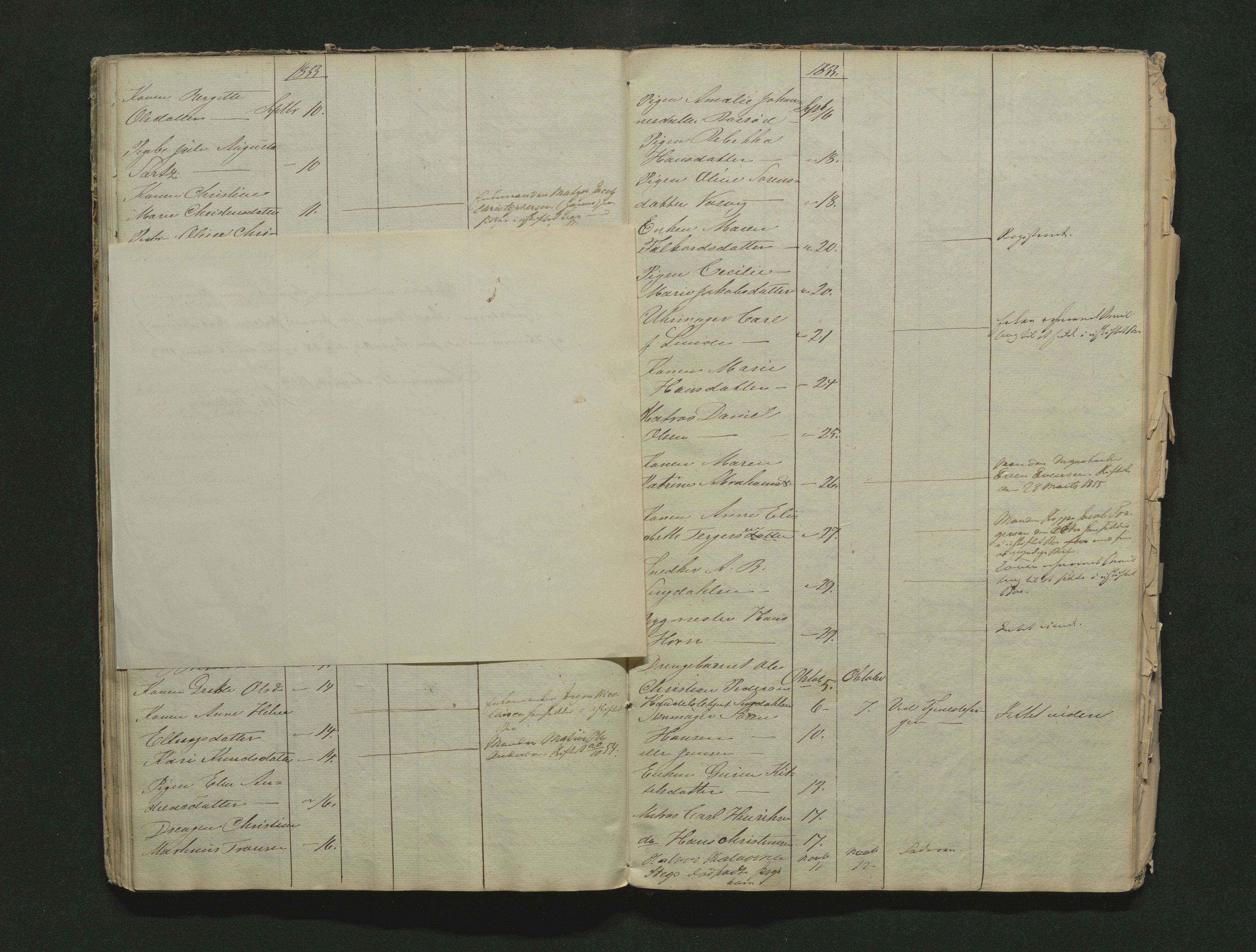 Larvik byfogd, AV/SAKO-A-218/H/Ha/Hab/L0001b: Dødsanmeldelsesprotokoll, 1838-1856