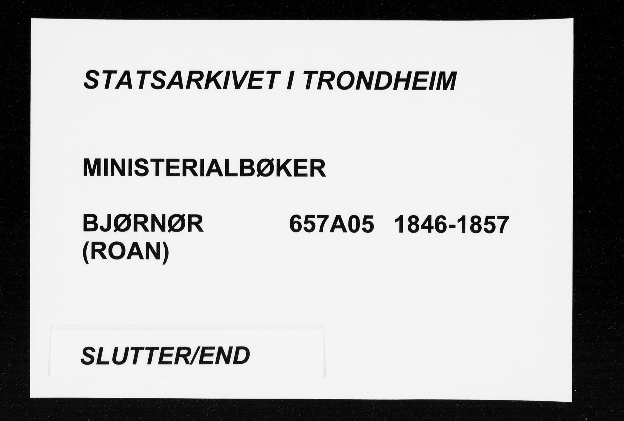 Ministerialprotokoller, klokkerbøker og fødselsregistre - Sør-Trøndelag, AV/SAT-A-1456/657/L0704: Parish register (official) no. 657A05, 1846-1857