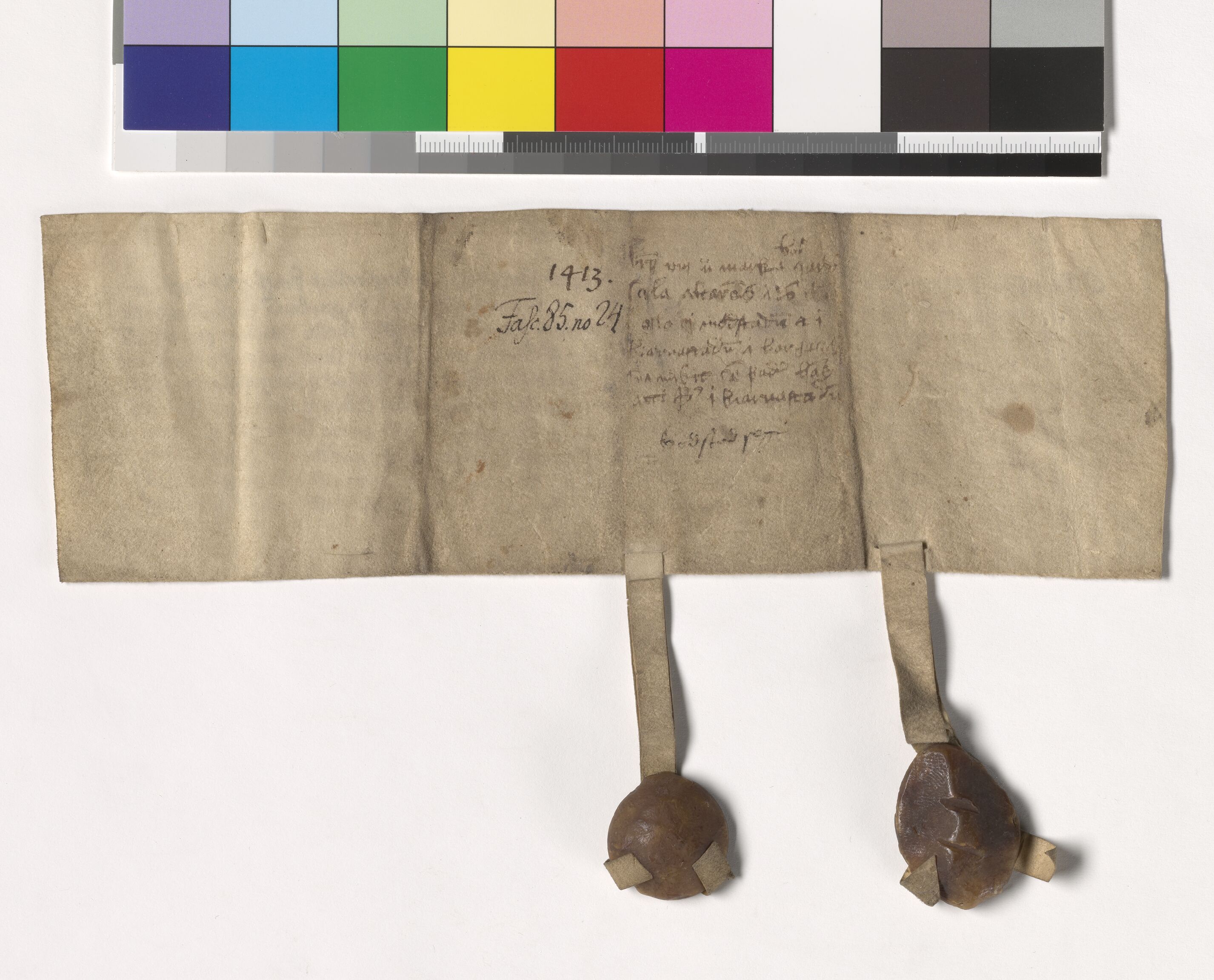 Riksarkivets diplomsamling, AV/RA-EA-5965/F05/L0208: NRA AM fasc. 85 nr. 21-24, 1413, p. 12
