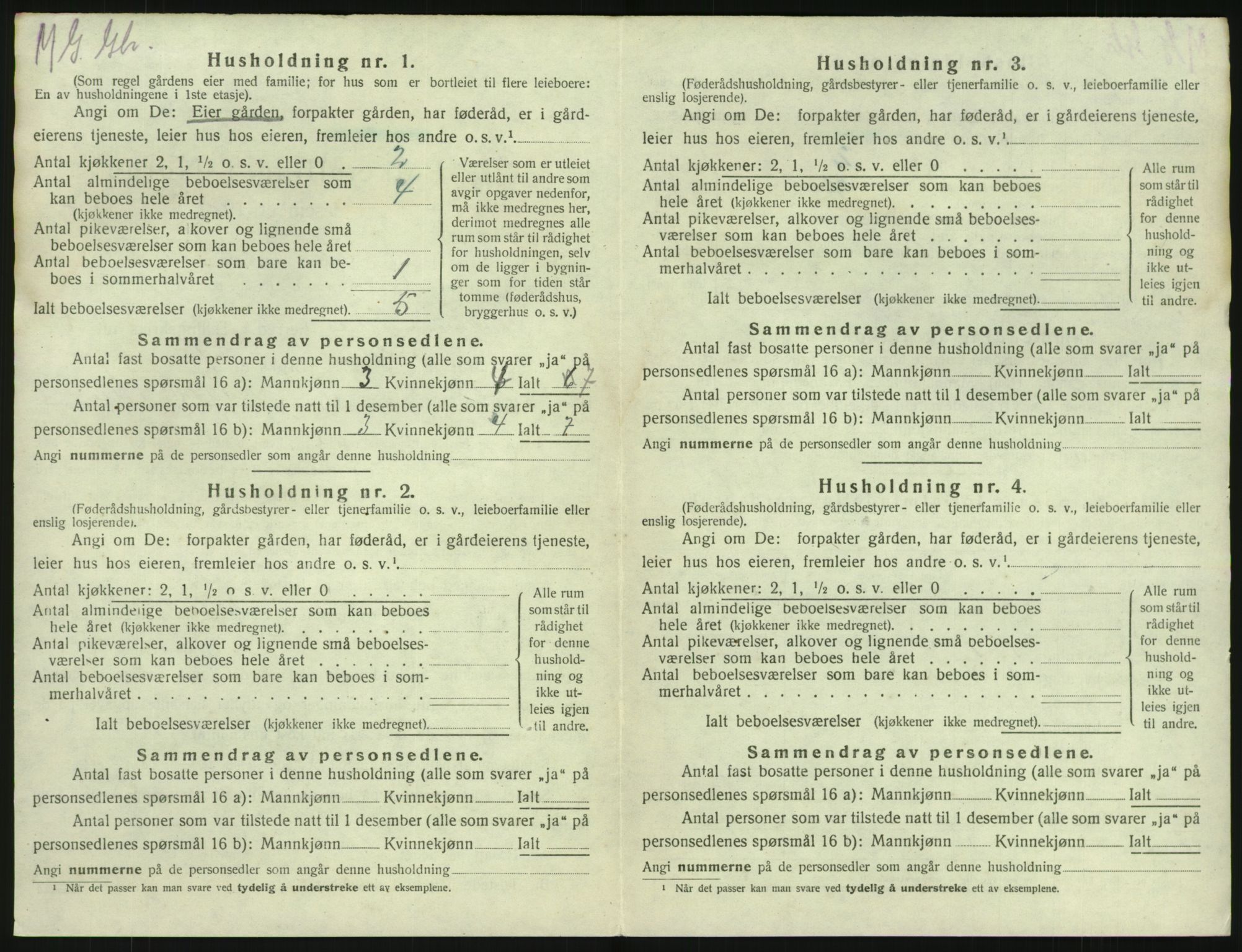 SAKO, 1920 census for Brunlanes, 1920, p. 822