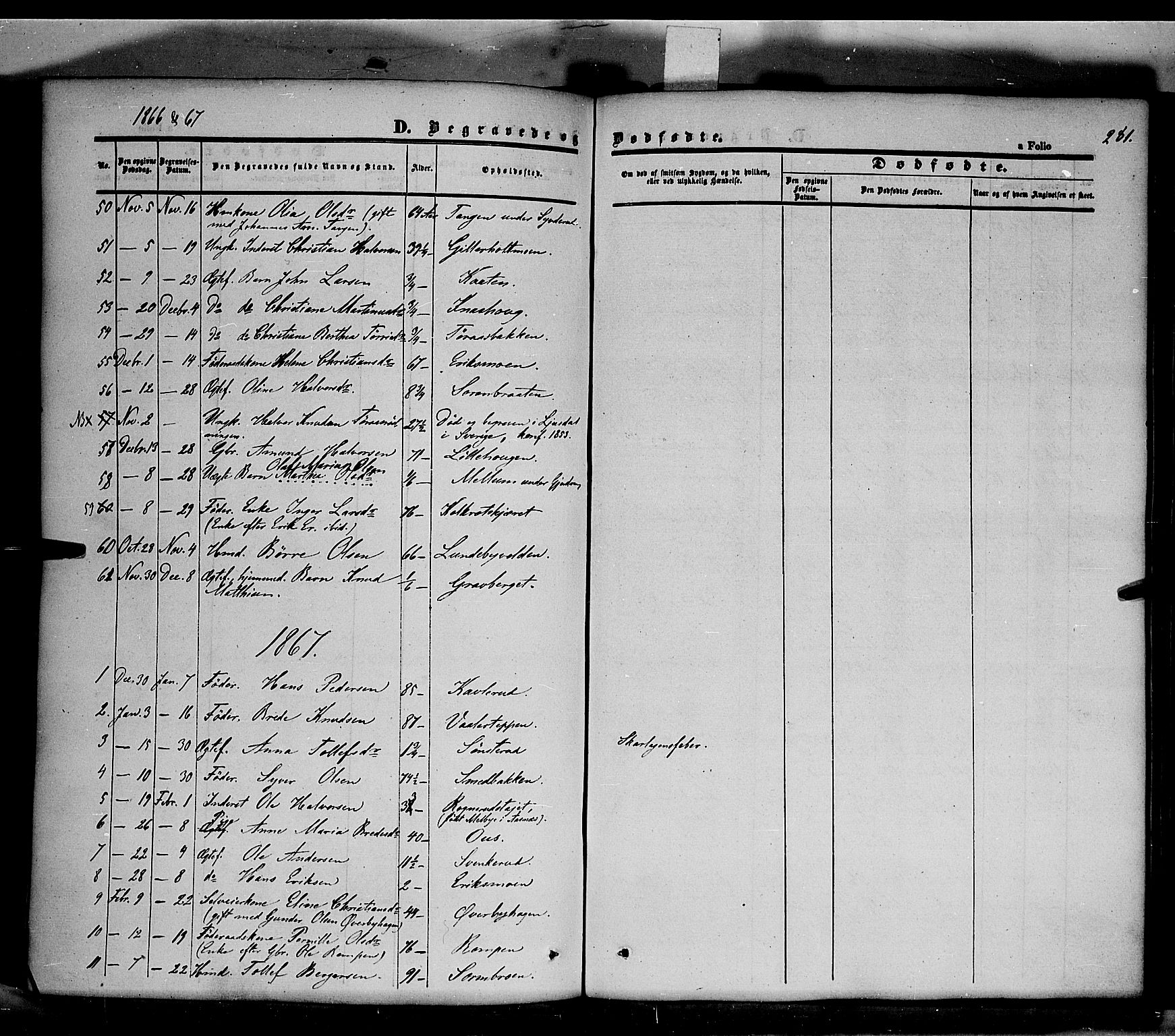 Våler prestekontor, Hedmark, AV/SAH-PREST-040/H/Ha/Haa/L0001: Parish register (official) no. 1, 1849-1878, p. 281