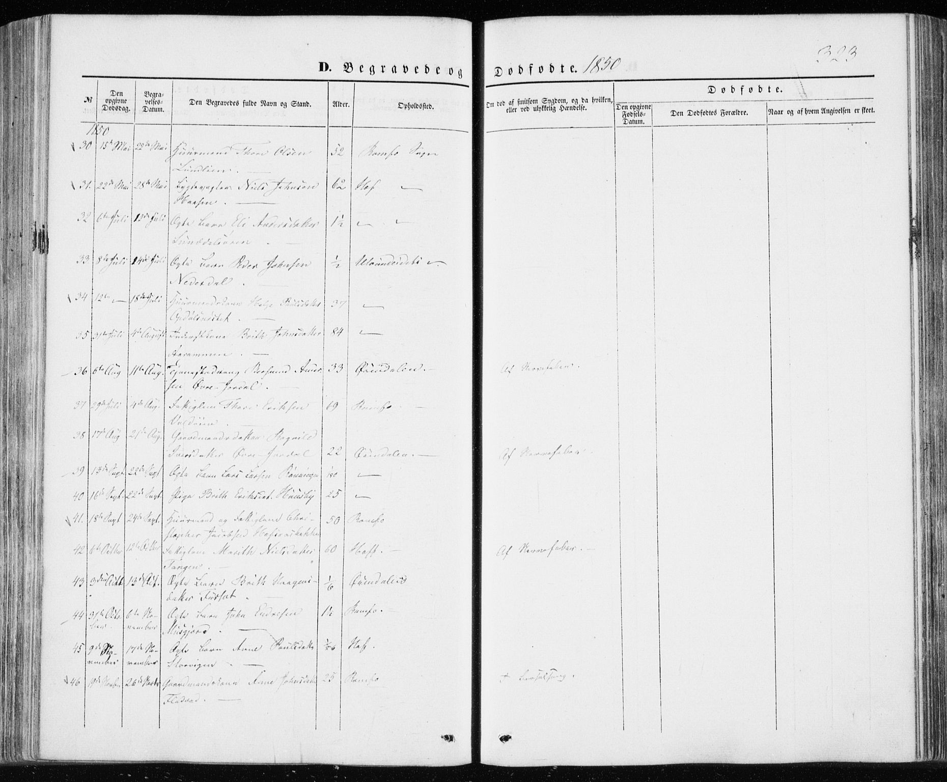 Ministerialprotokoller, klokkerbøker og fødselsregistre - Møre og Romsdal, AV/SAT-A-1454/590/L1013: Parish register (official) no. 590A05, 1847-1877, p. 323