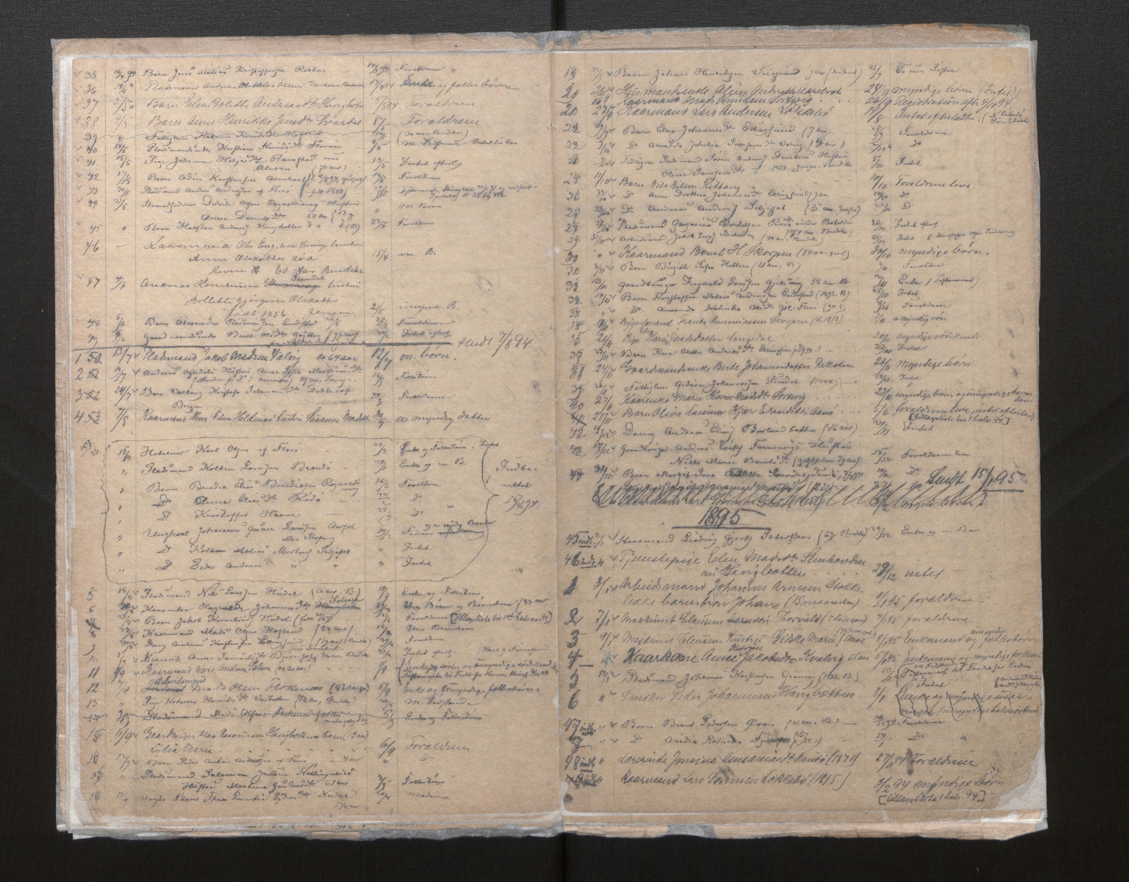 Lensmannen i Kinn, AV/SAB-A-28801/0006/L0001: Dødsfallprotokoll, 1848-1902