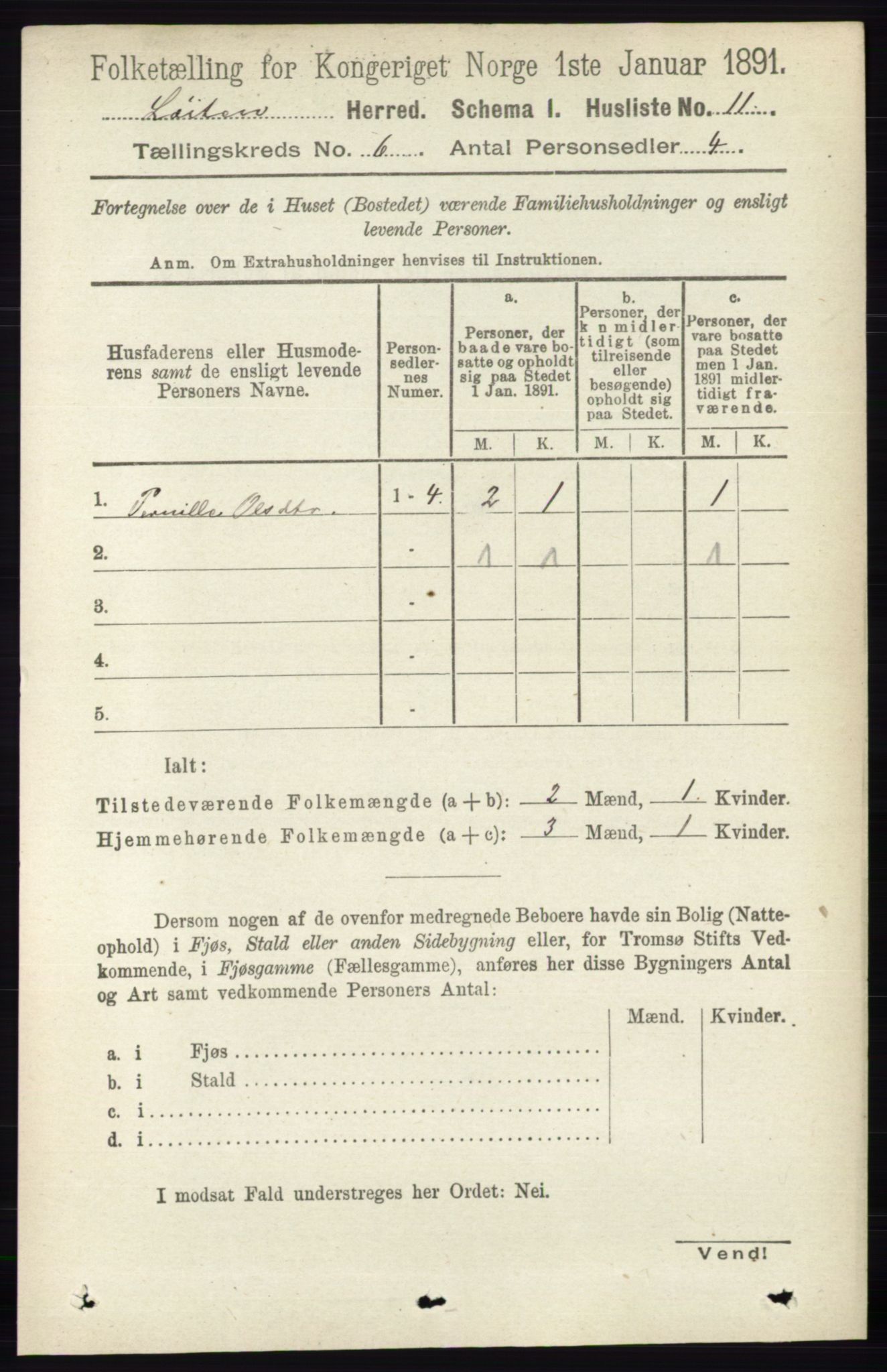 RA, 1891 census for 0415 Løten, 1891, p. 3983