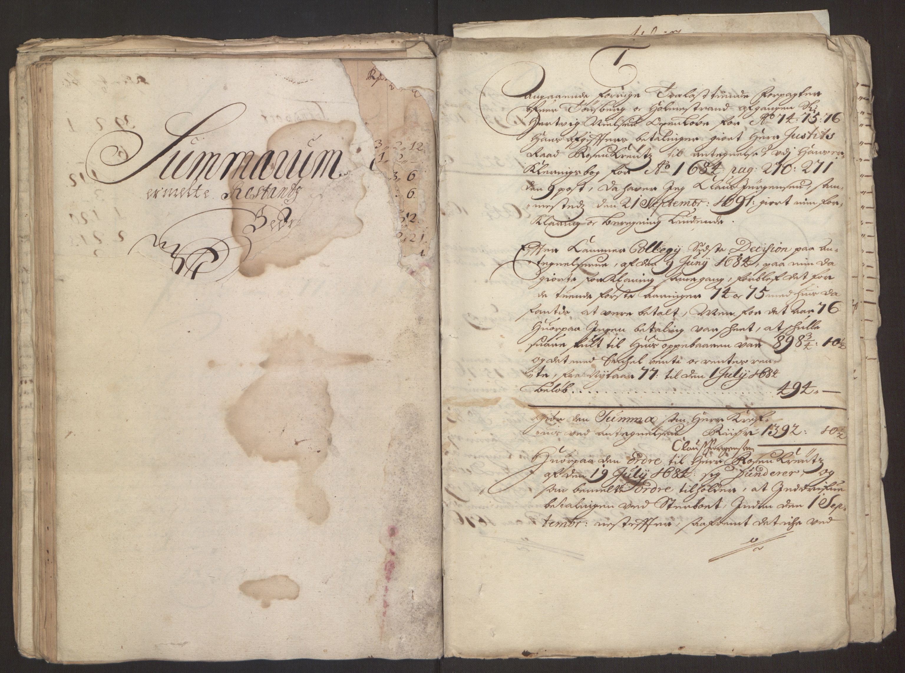 Rentekammeret inntil 1814, Reviderte regnskaper, Fogderegnskap, RA/EA-4092/R32/L1843: Fogderegnskap Jarlsberg grevskap, 1674-1675, p. 92
