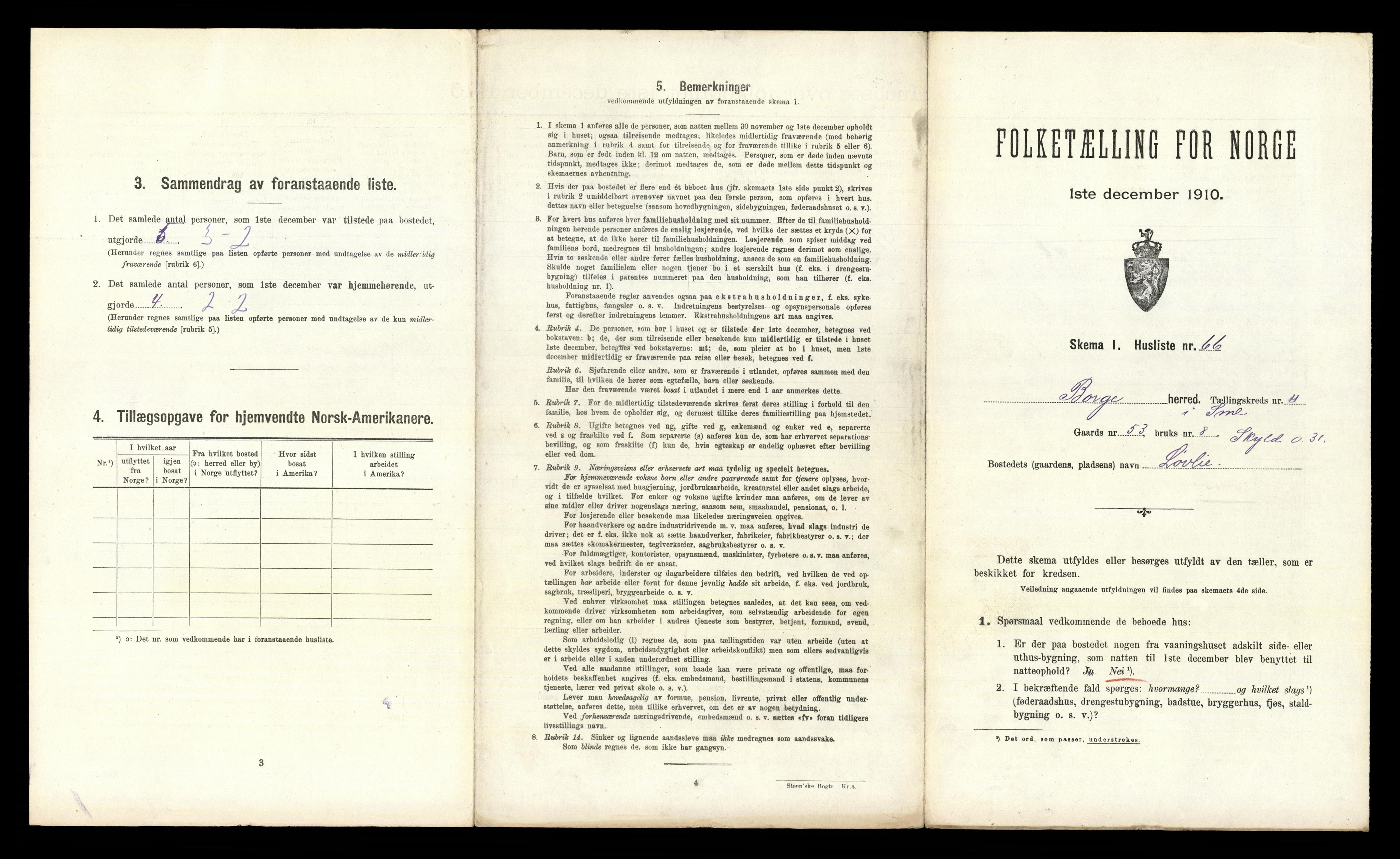 RA, 1910 census for Borge, 1910, p. 1730