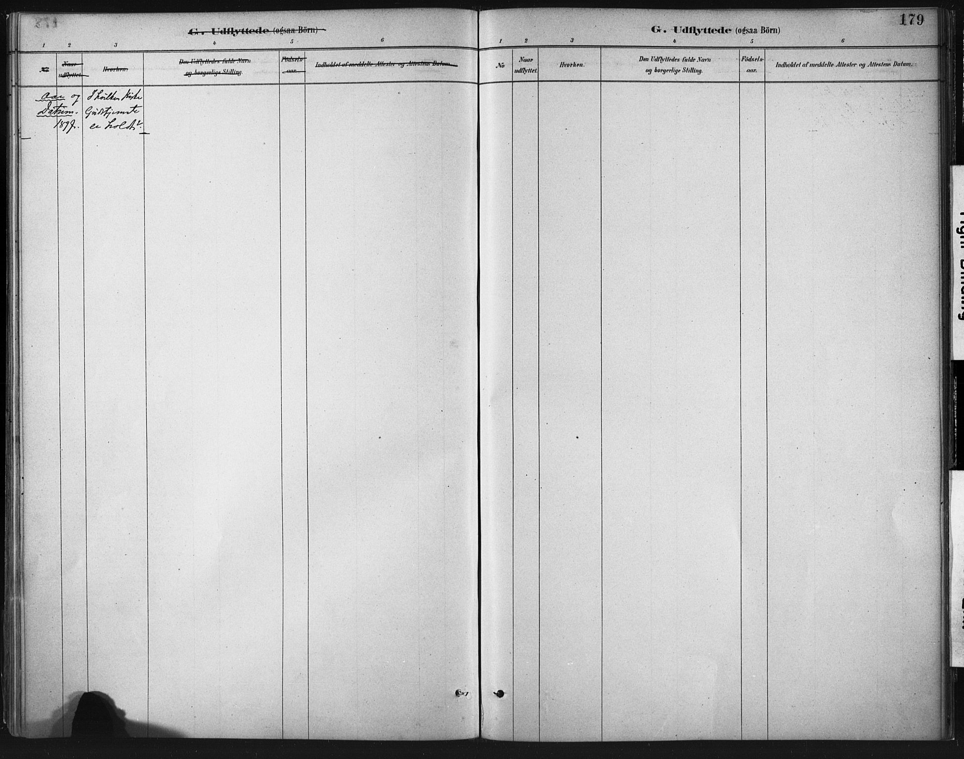 Ministerialprotokoller, klokkerbøker og fødselsregistre - Nordland, AV/SAT-A-1459/803/L0071: Parish register (official) no. 803A01, 1881-1897, p. 179