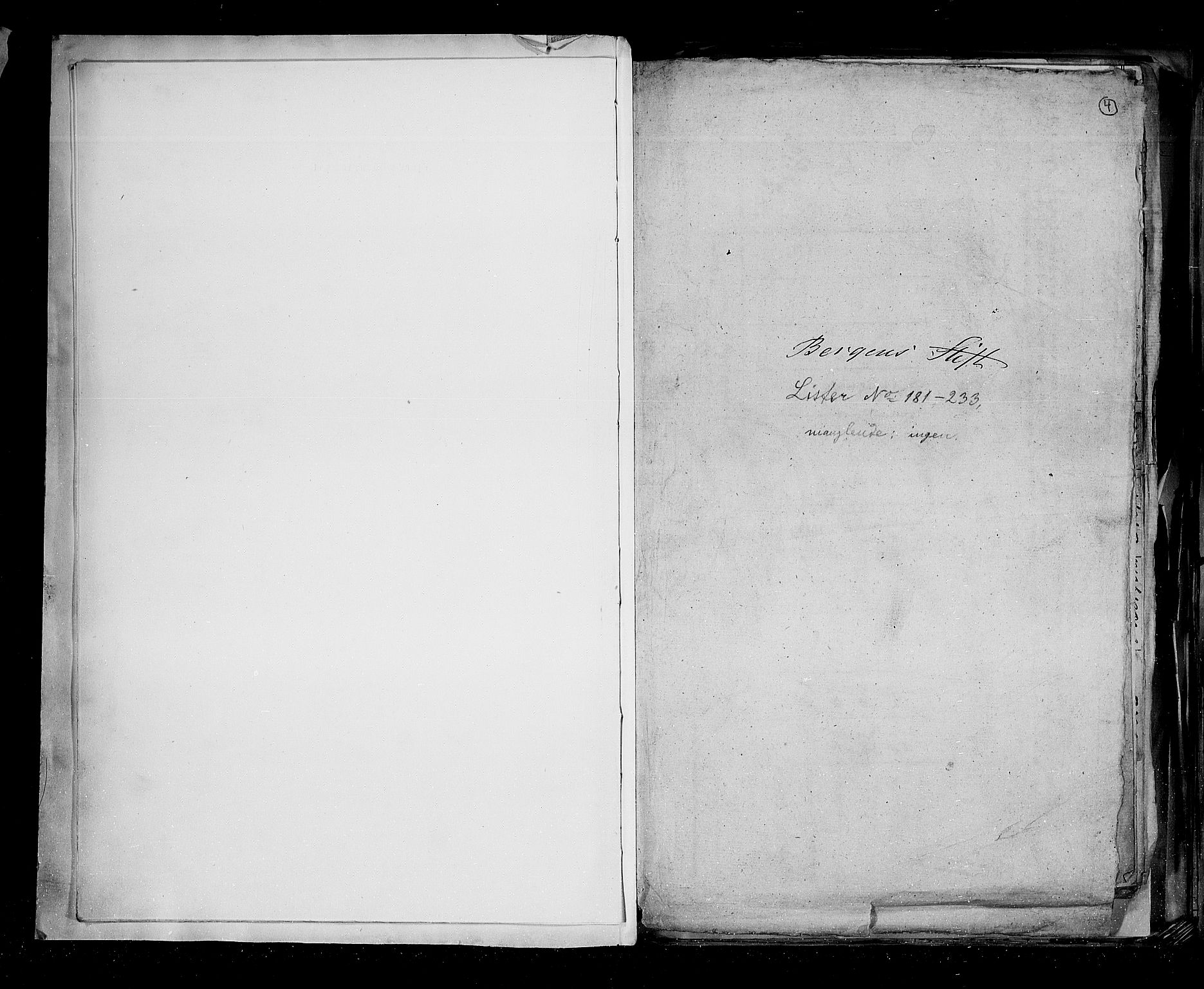 RA, Census 1815, vol. 2: Bergen stift and Trondheim stift, 1815, p. 5
