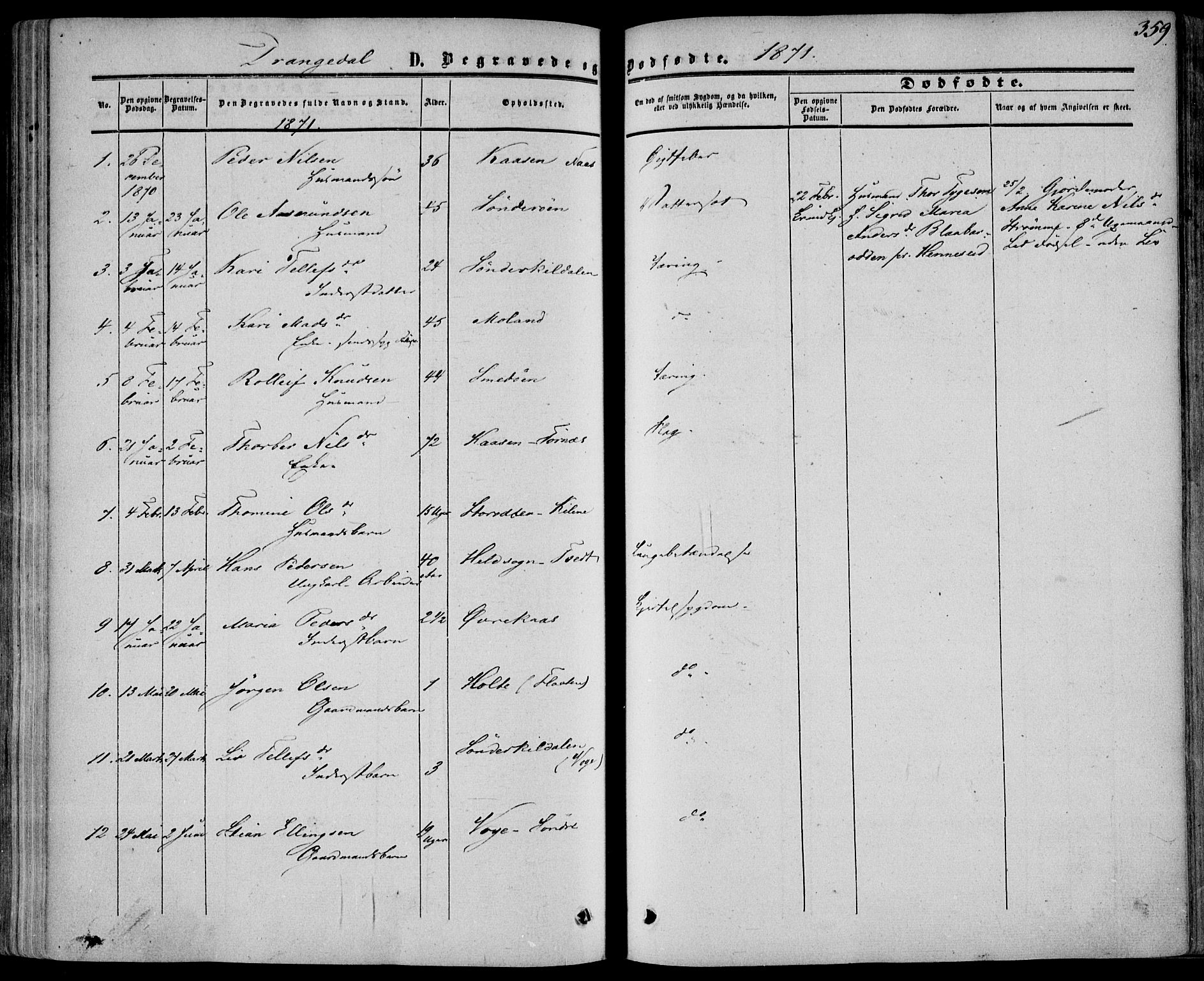 Drangedal kirkebøker, AV/SAKO-A-258/F/Fa/L0008: Parish register (official) no. 8, 1857-1871, p. 359